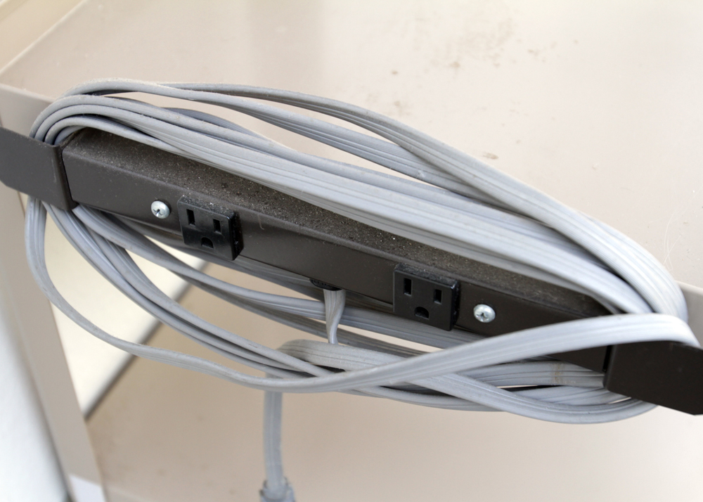 Pair of Rolling Media Carts