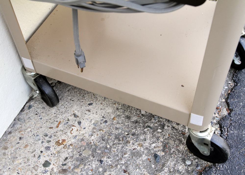 Pair of Rolling Media Carts