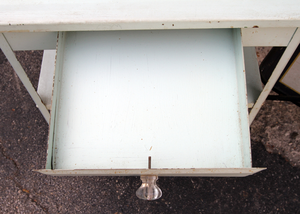 Mid-Century Metal Shelf and Rolling Cart