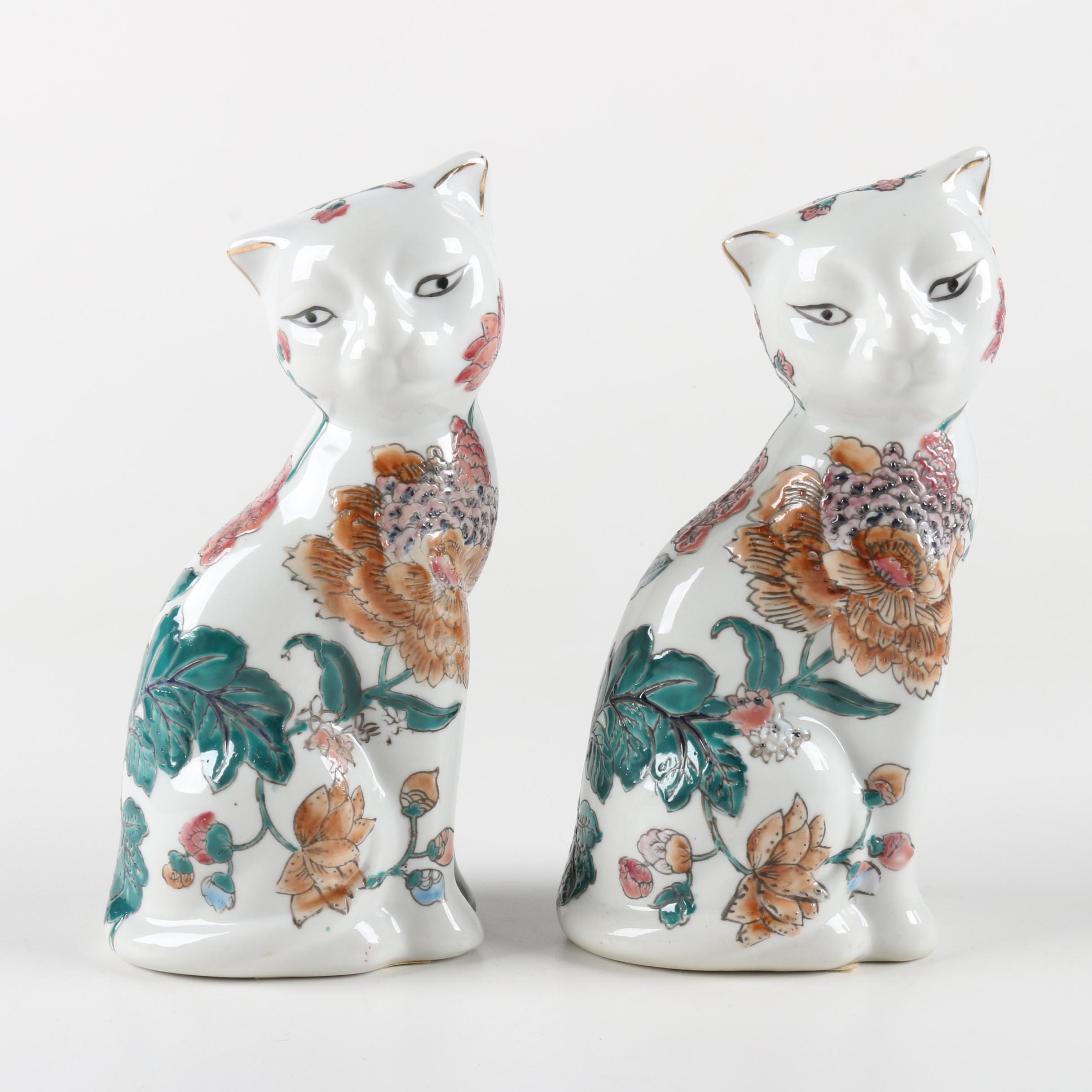 Ceramic Cat Figurines