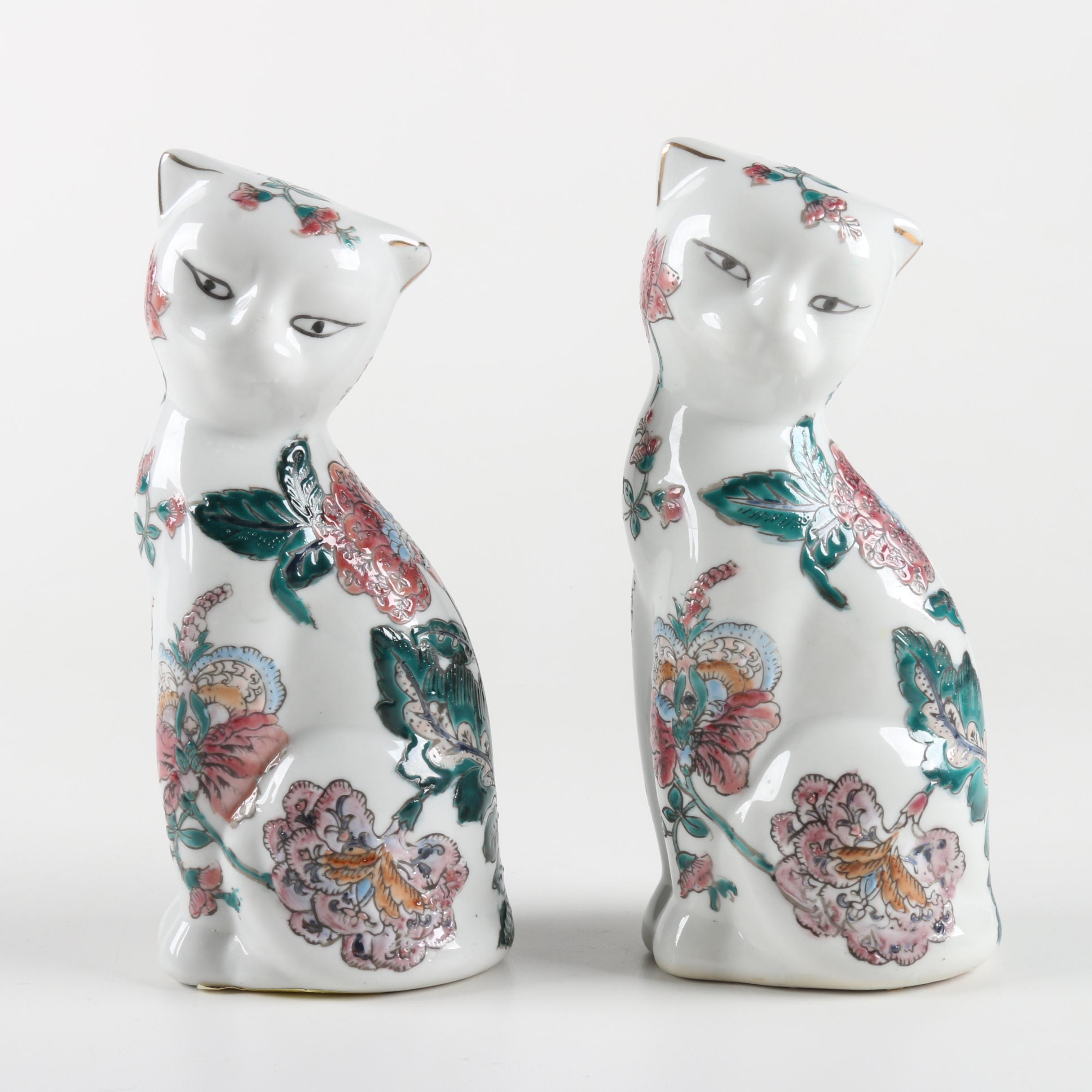 Ceramic Cat Figurines