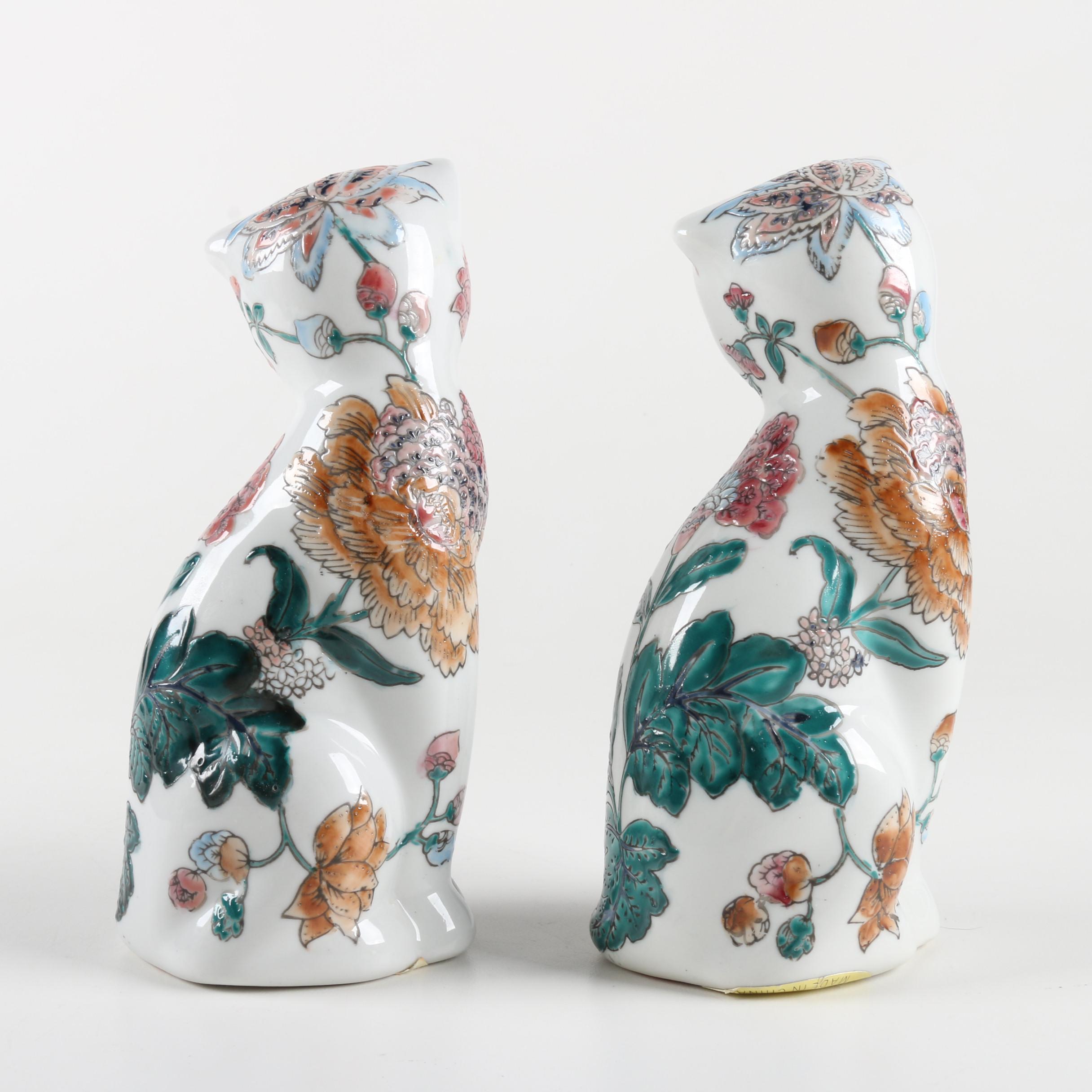 Ceramic Cat Figurines