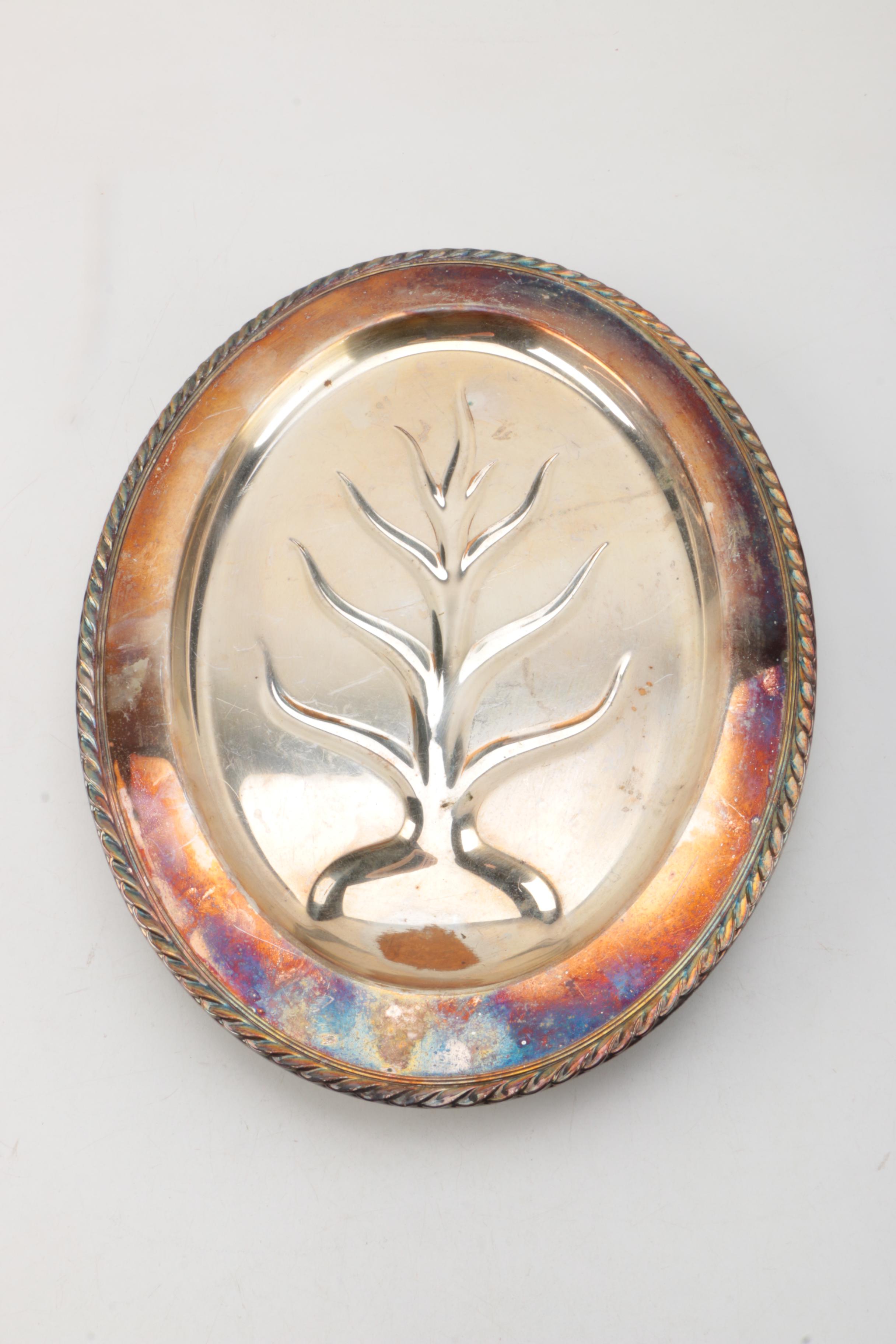 Assortment of Silver Plate Tableware Including Reed & Barton