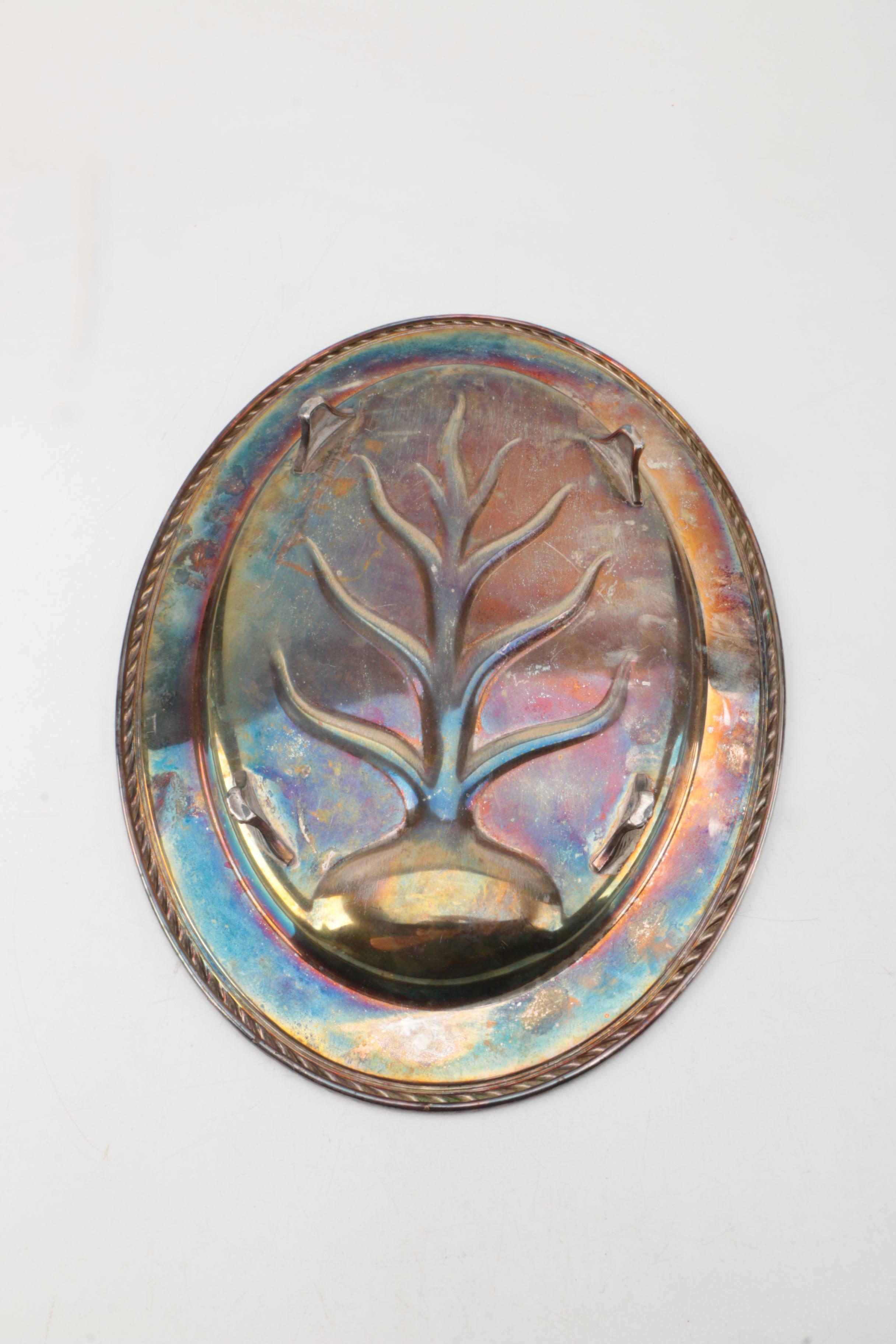 Assortment of Silver Plate Tableware Including Reed & Barton