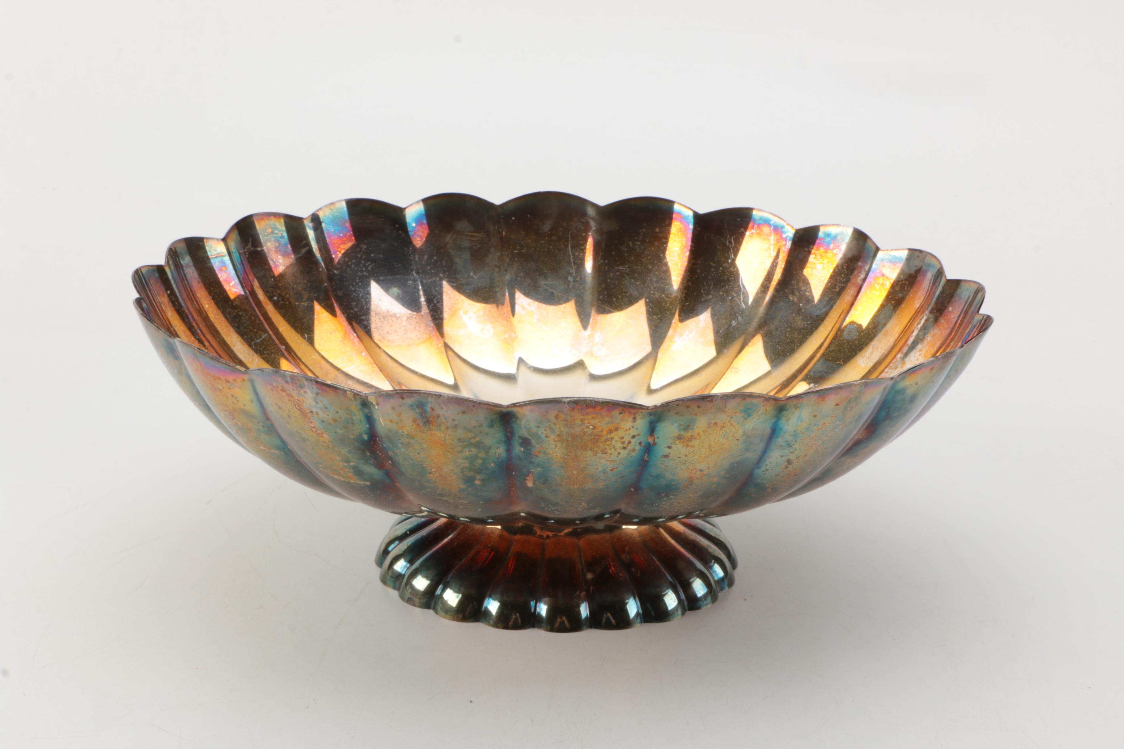 Assortment of Silver Plate Tableware Including Reed & Barton