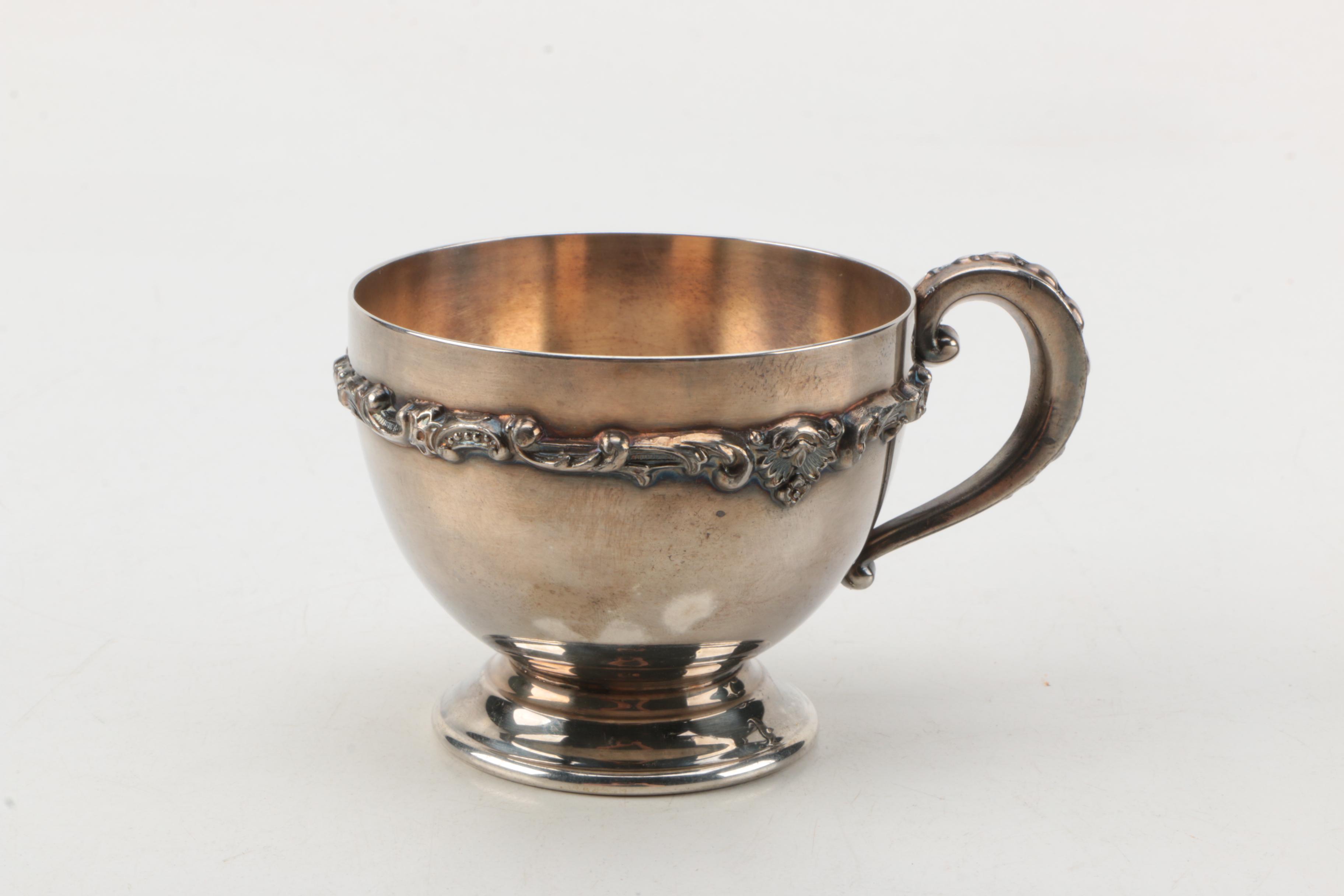 Assortment of Silver Plate Tableware Including Reed & Barton