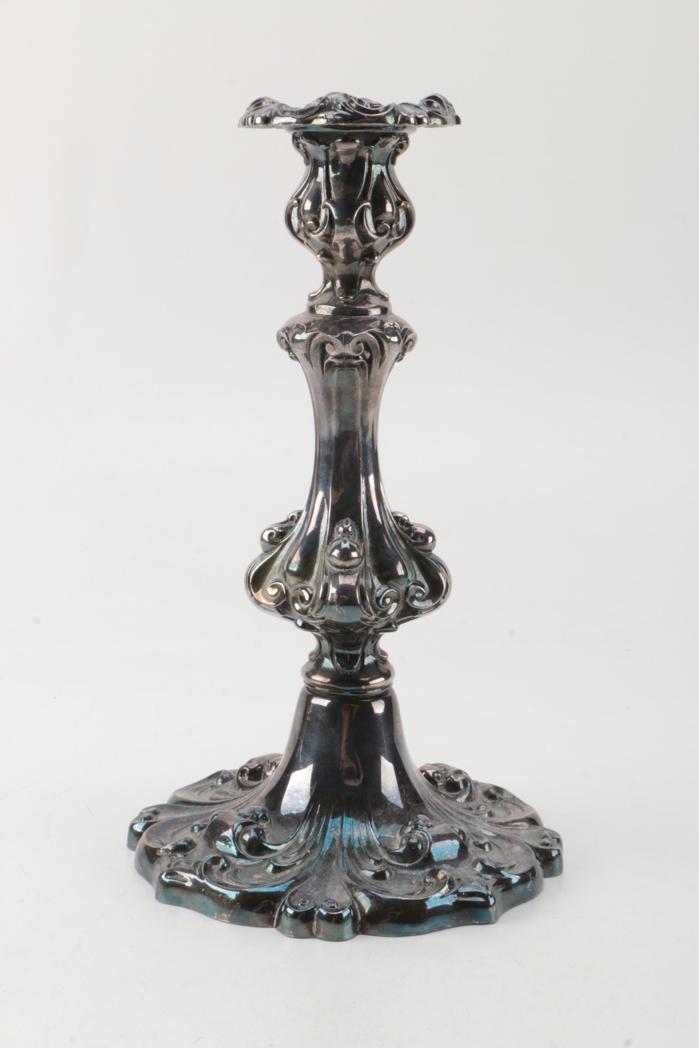 Assortment of Silver Plate Tableware Including Reed & Barton