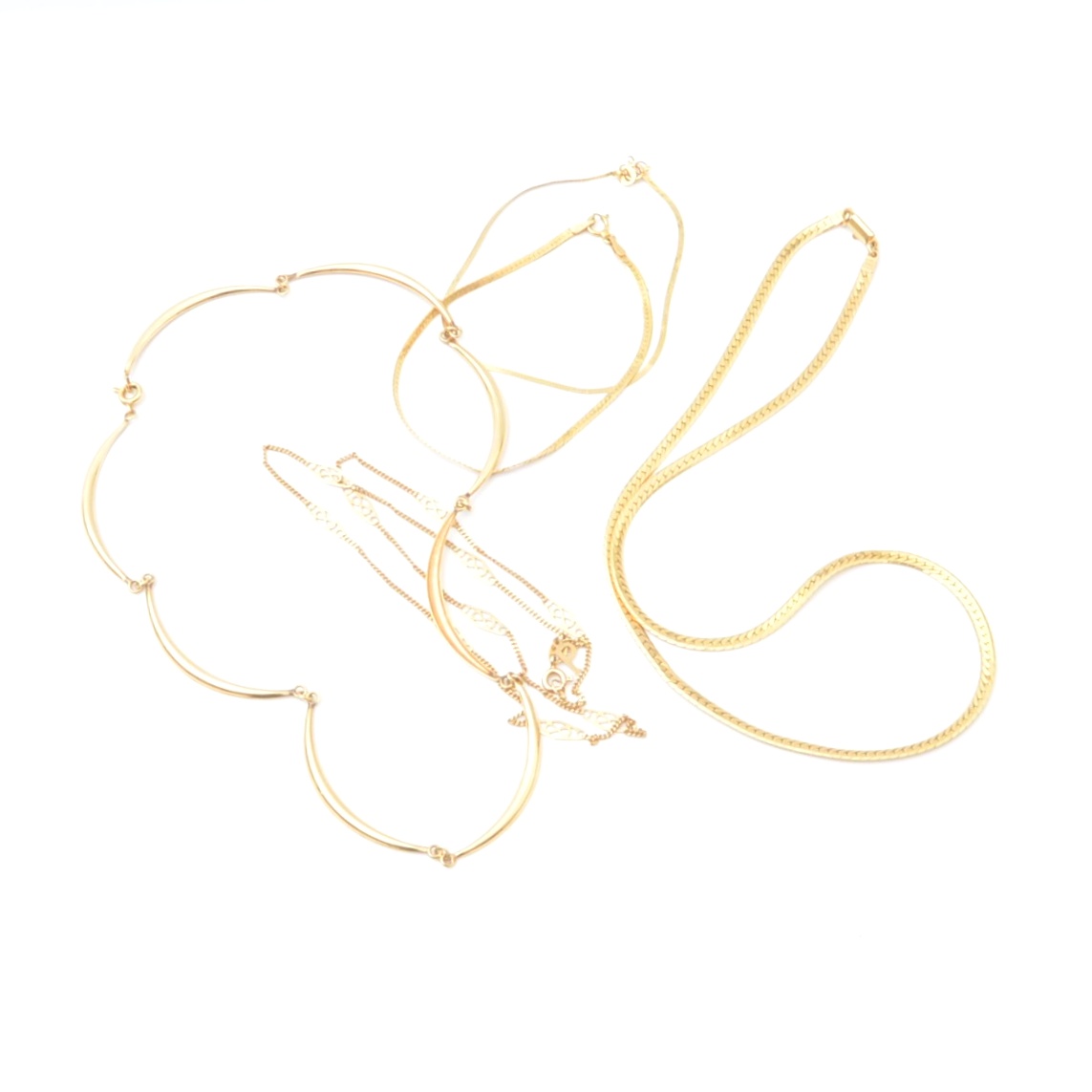 14K Gold Collection and 18K Bracelet