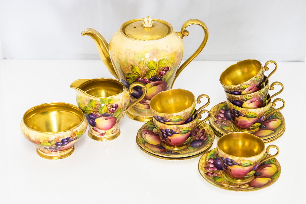 Aynsley Orchard Gold Tea Set