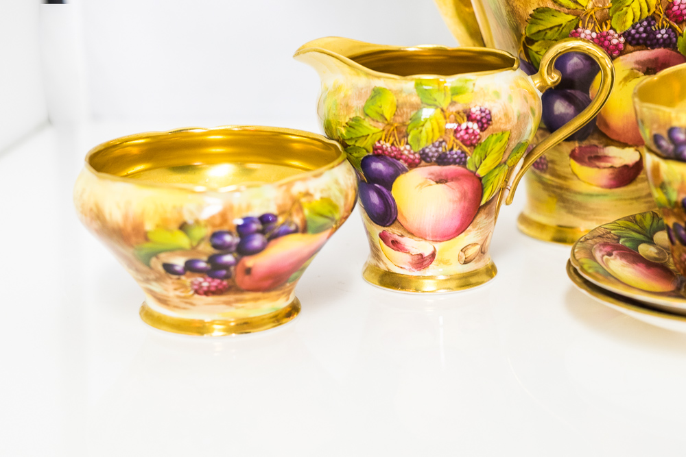 Aynsley Orchard Gold Tea Set