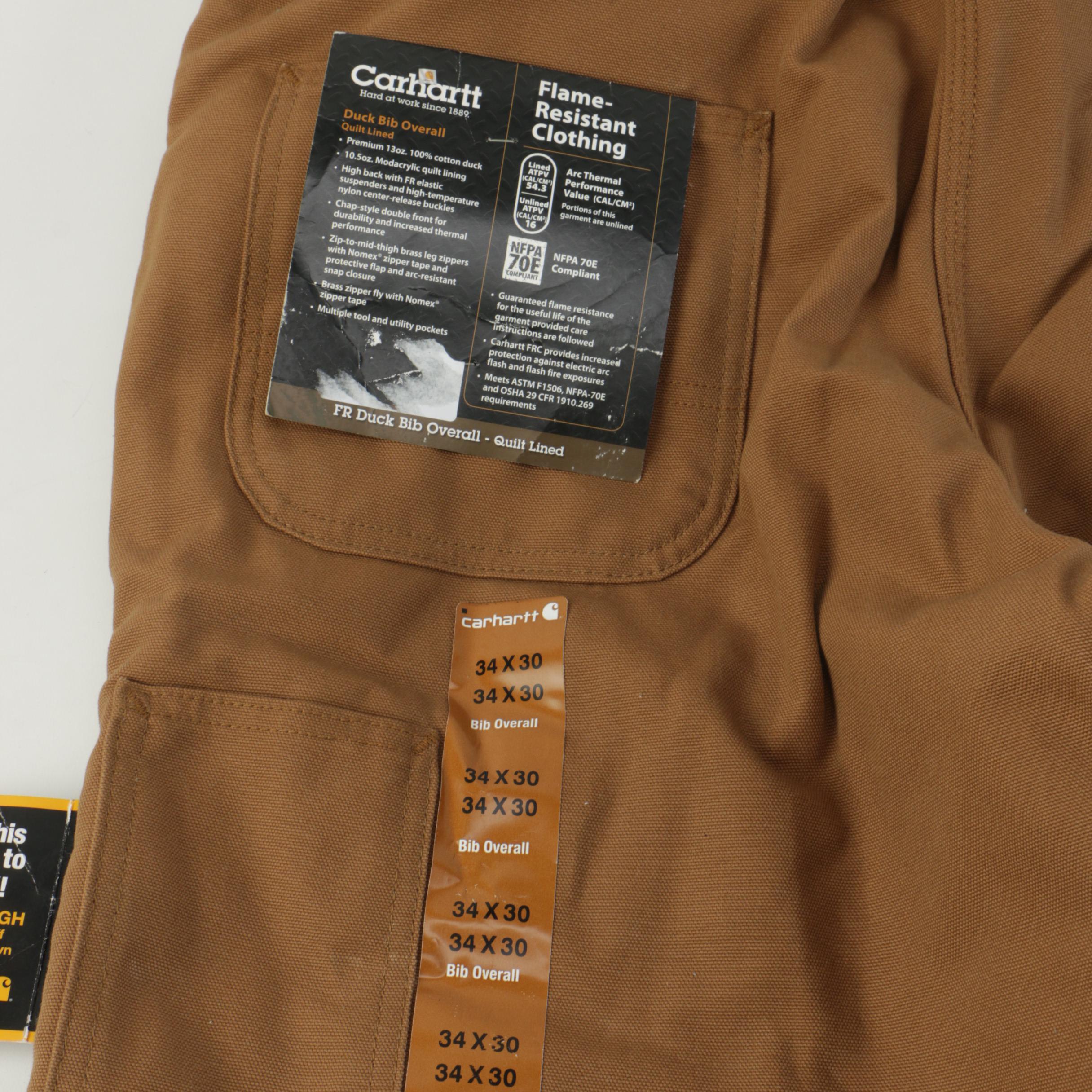 Carhartt Flame-Resistant Duck Bib Overalls