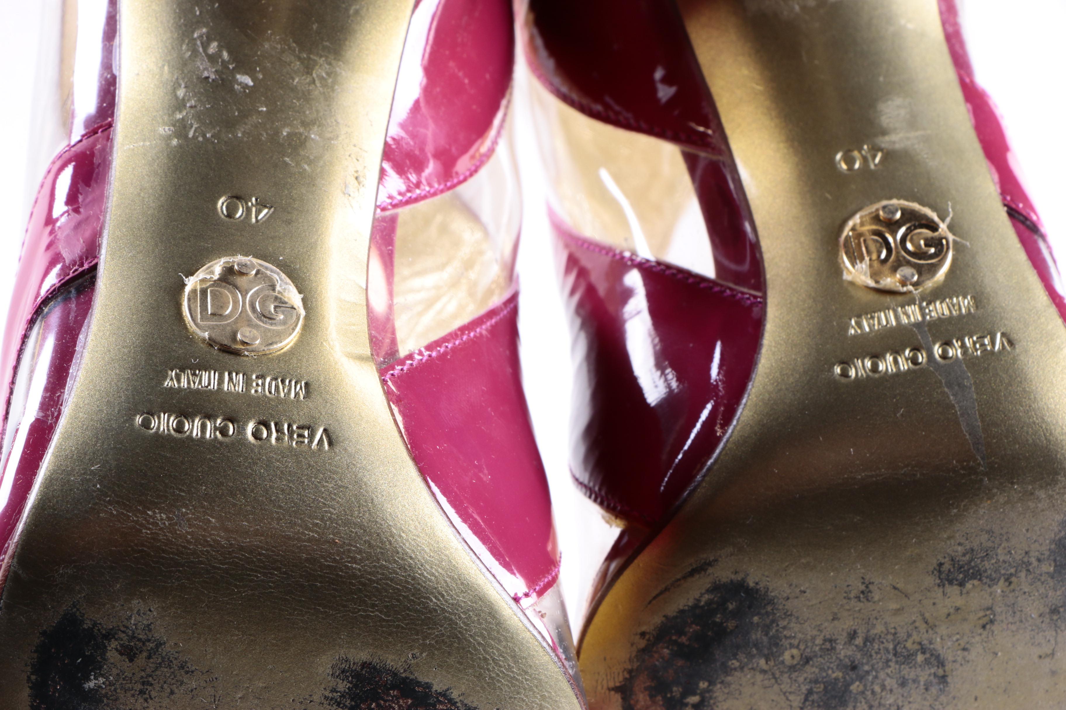 Dolce & Gabbana Vinyl and Patent Leather Boots