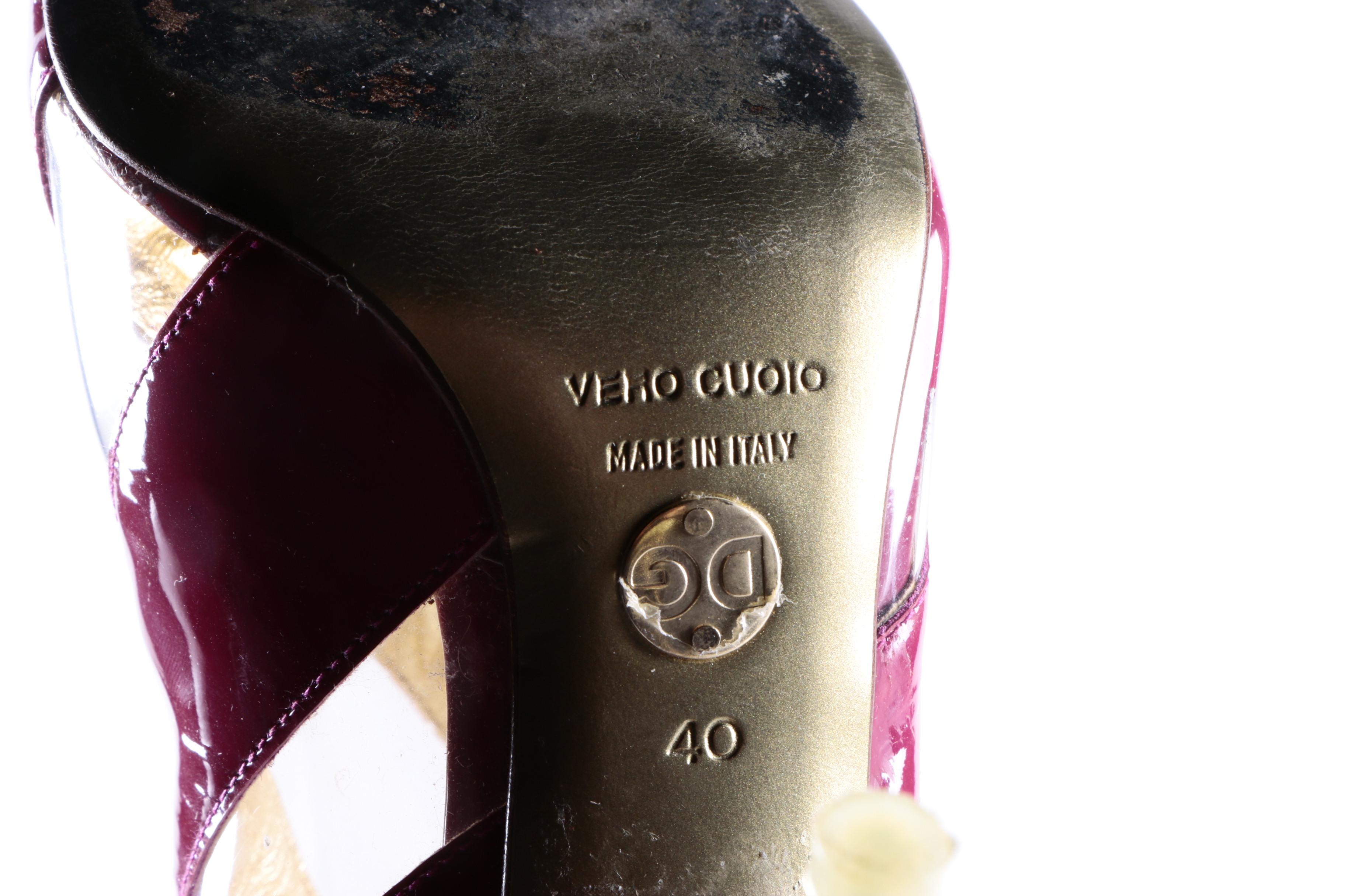 Dolce & Gabbana Vinyl and Patent Leather Boots