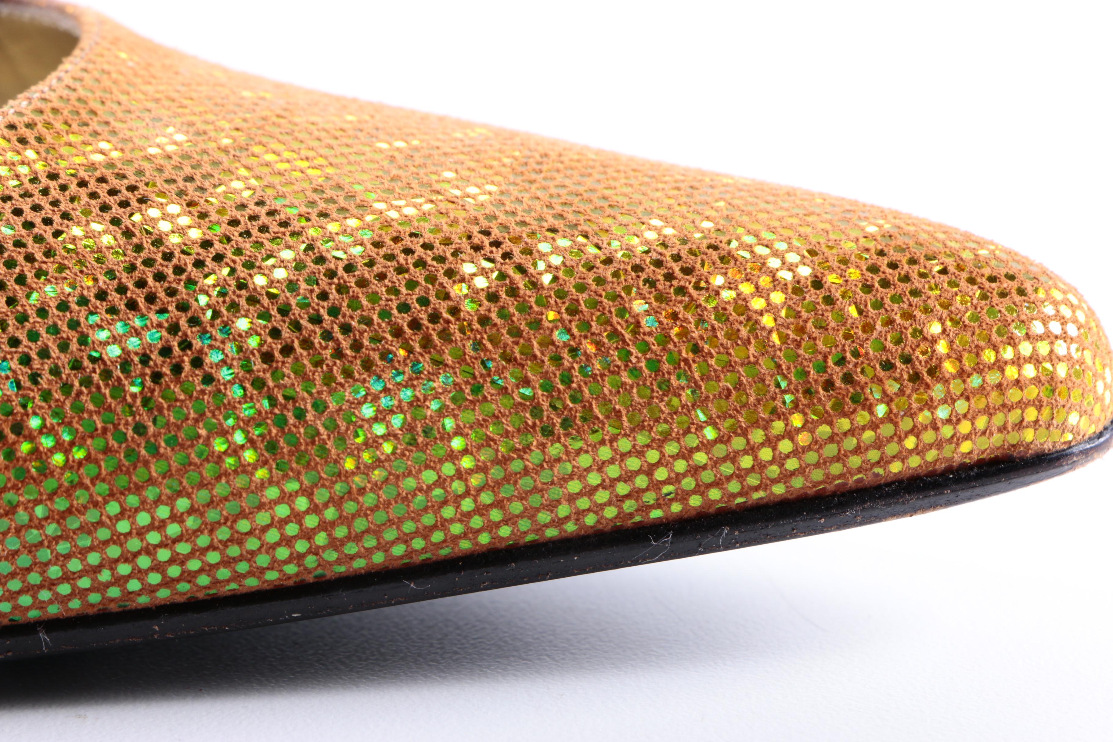 Escada Holographic Mules