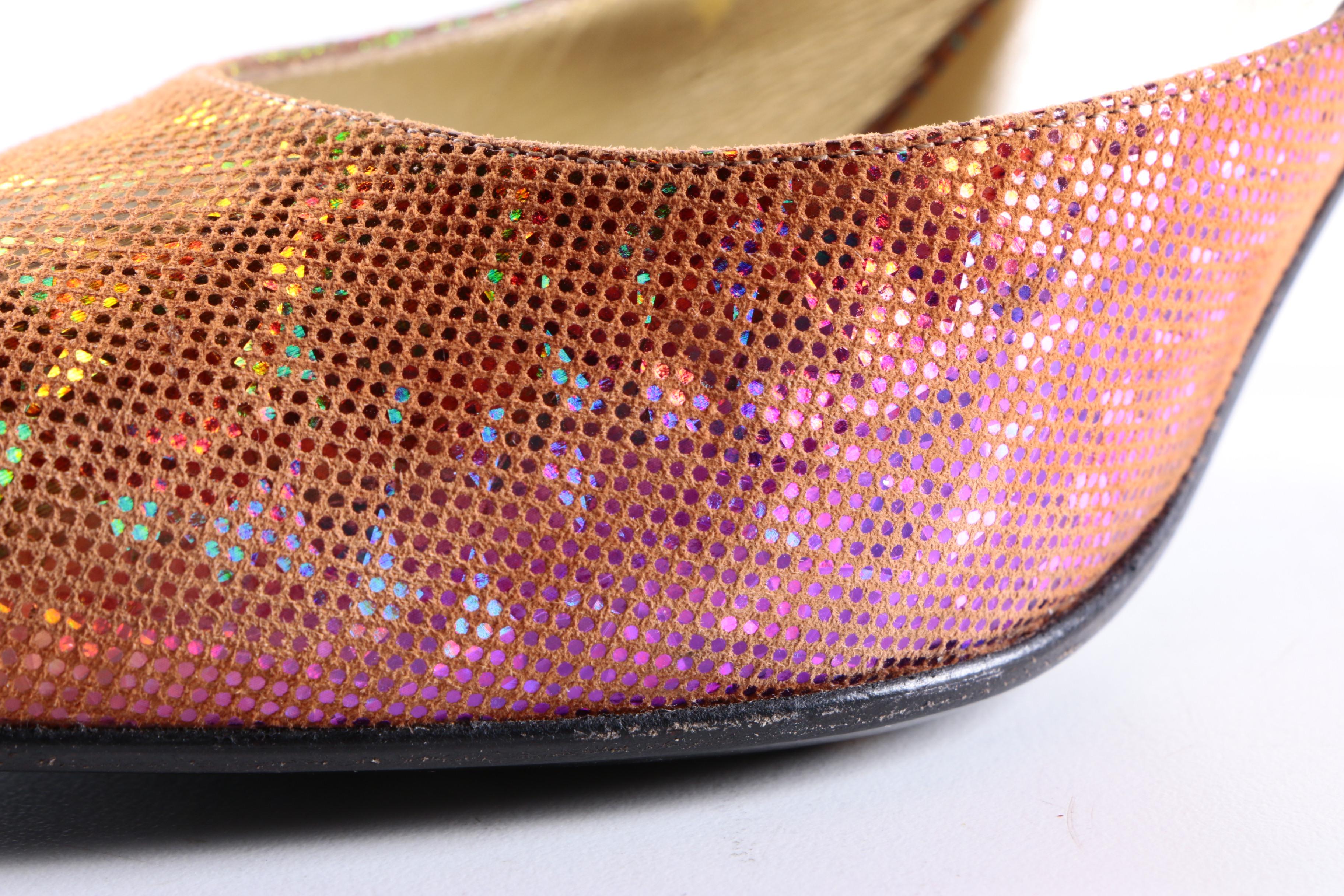 Escada Holographic Mules