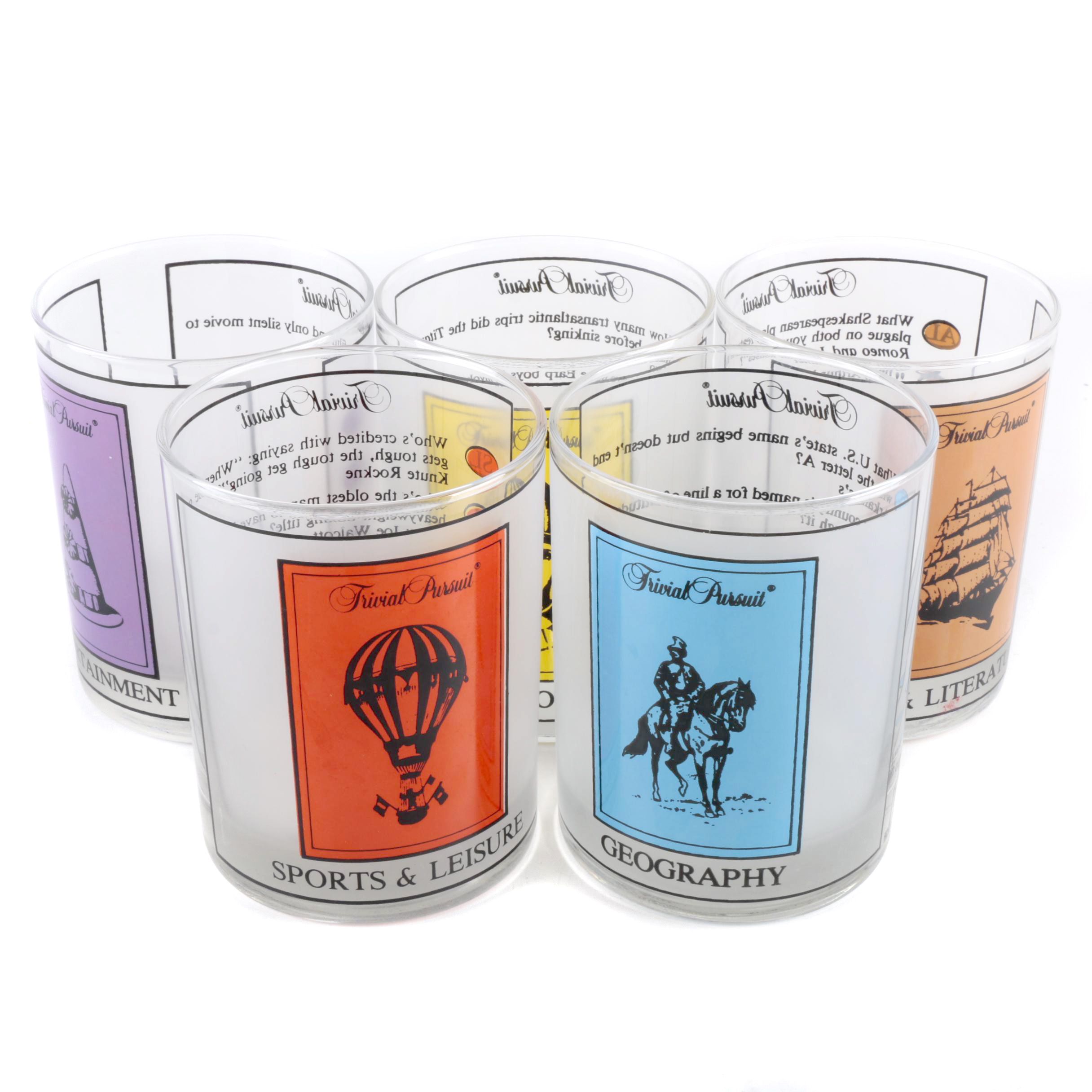 Culver Trivial Pursuit Rocks Glasses
