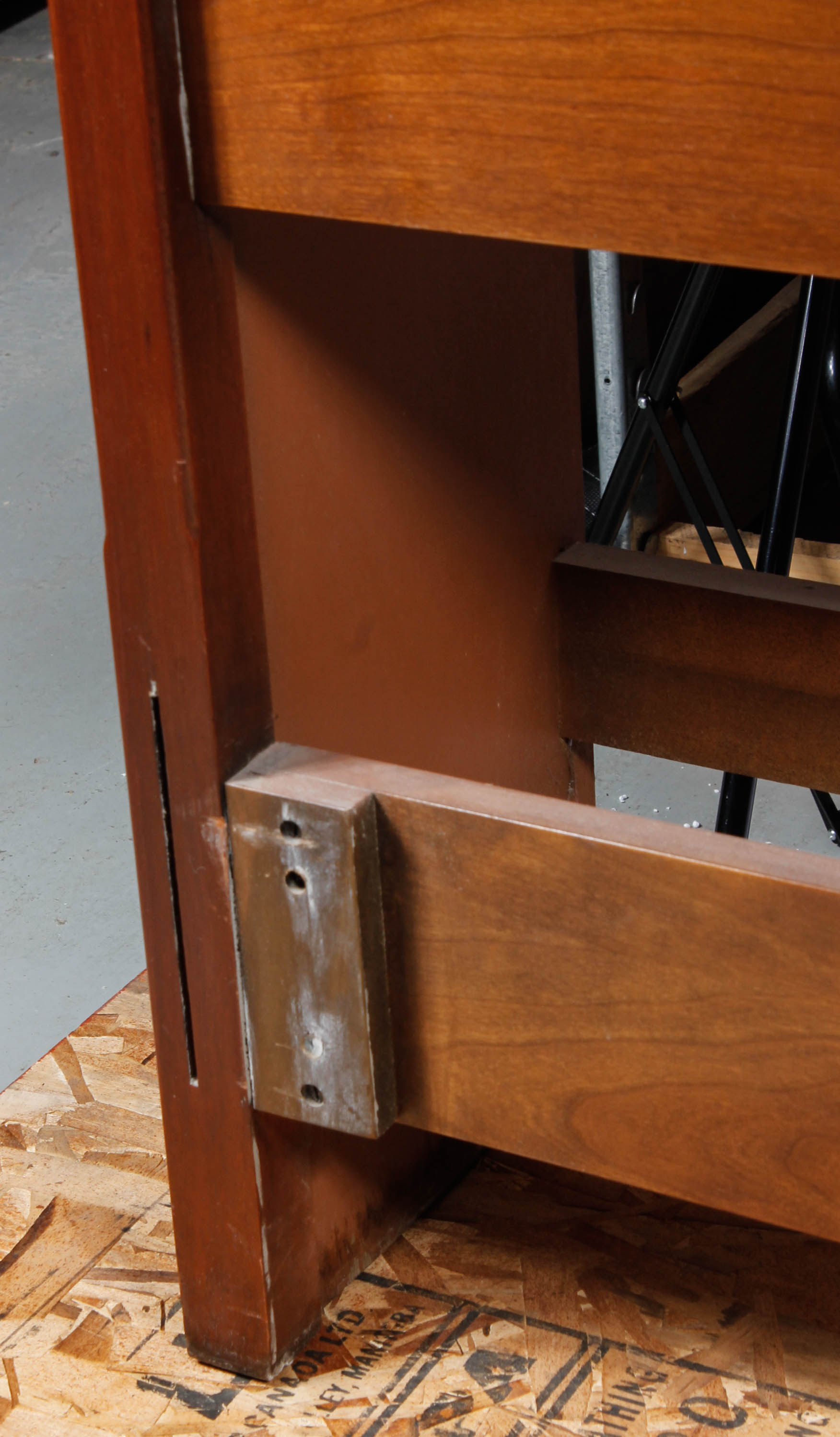 Vintage "Counterpoint" by Drexel Headboard with Built-In Cabinet