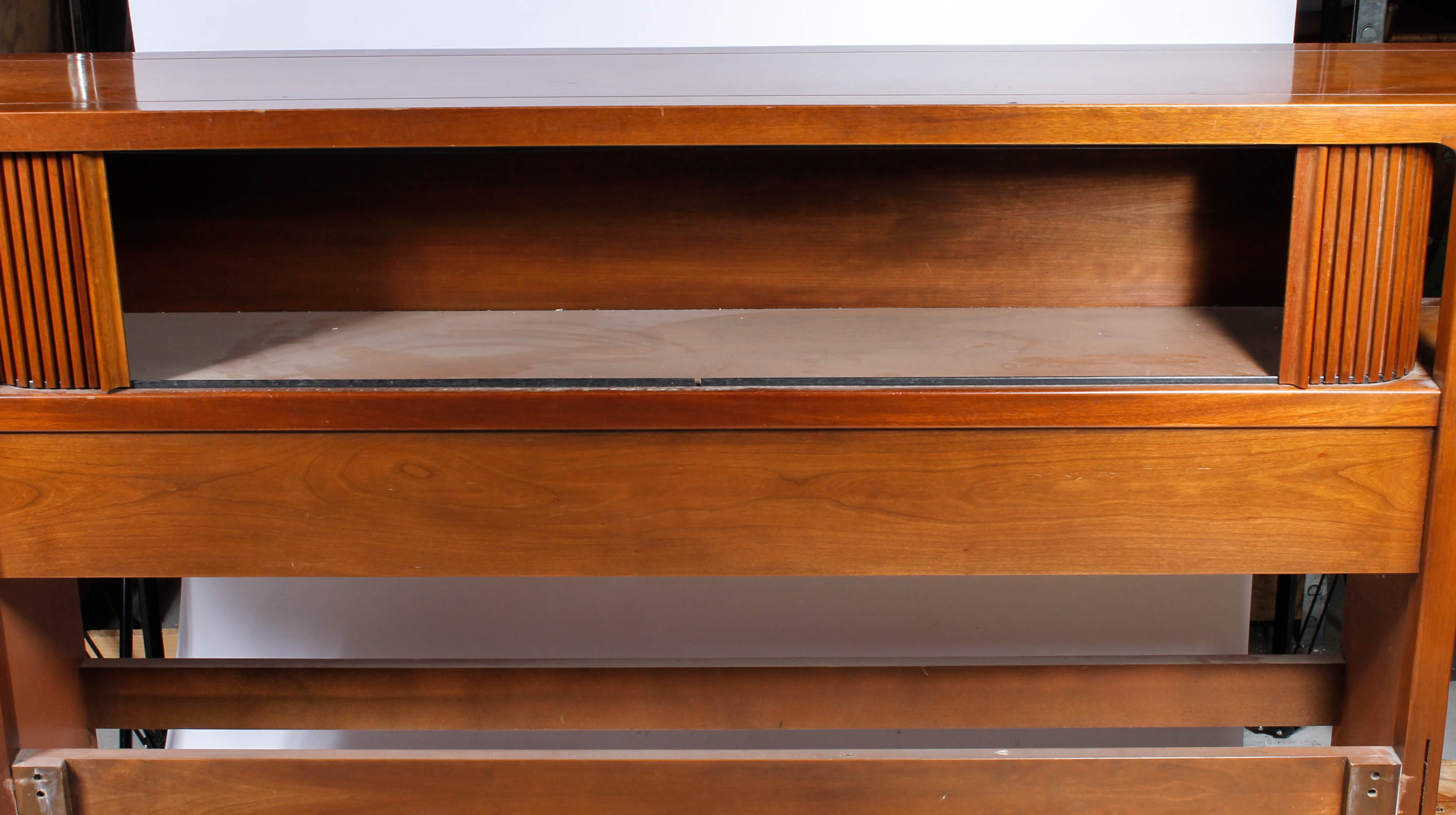 Vintage "Counterpoint" by Drexel Headboard with Built-In Cabinet