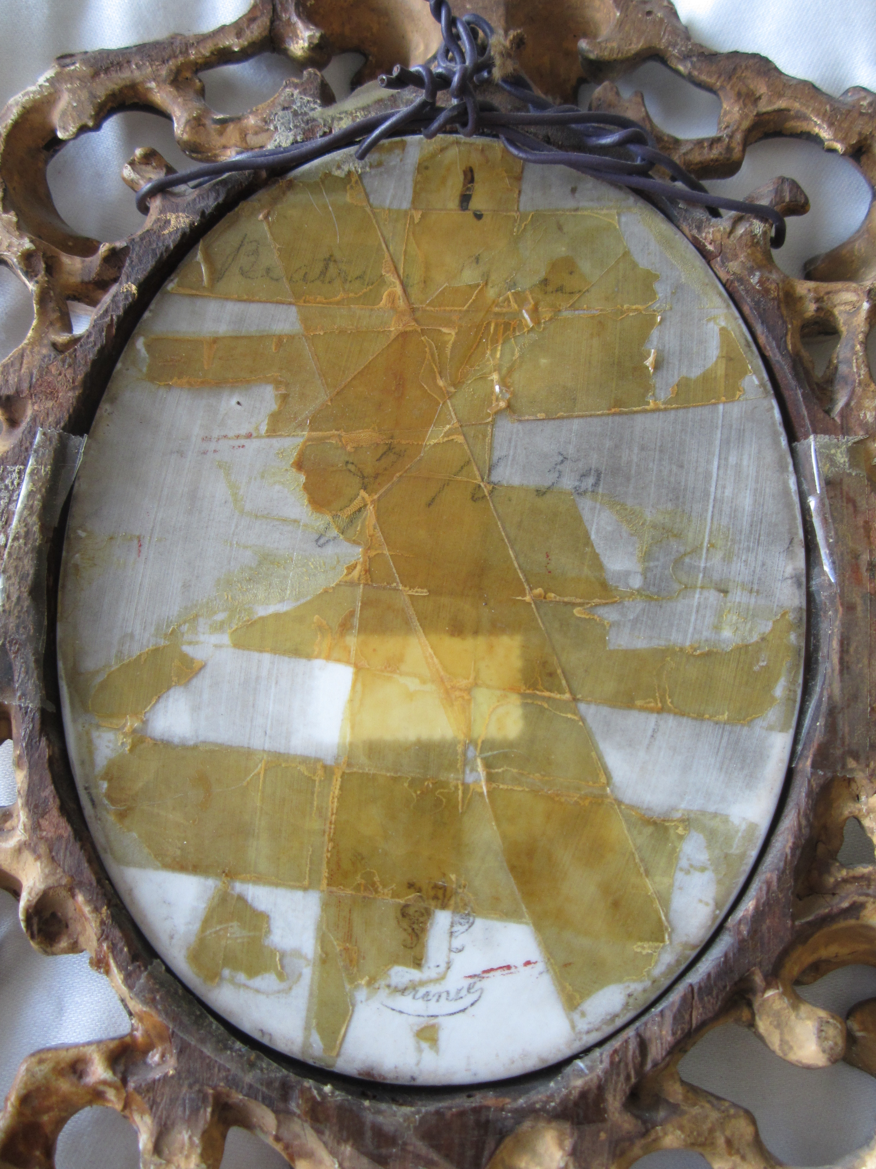 Portrait On Porcelain After "Beatrice da Cenci"