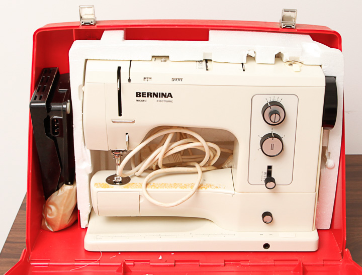 Vintage Bernina Sewing Machine and Sewing Machine Table