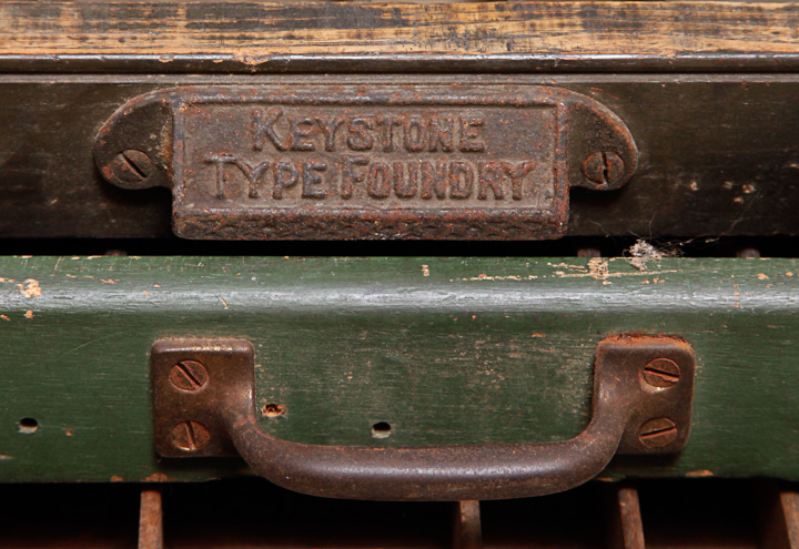 Vintage Printer's Letterpress Type Trays