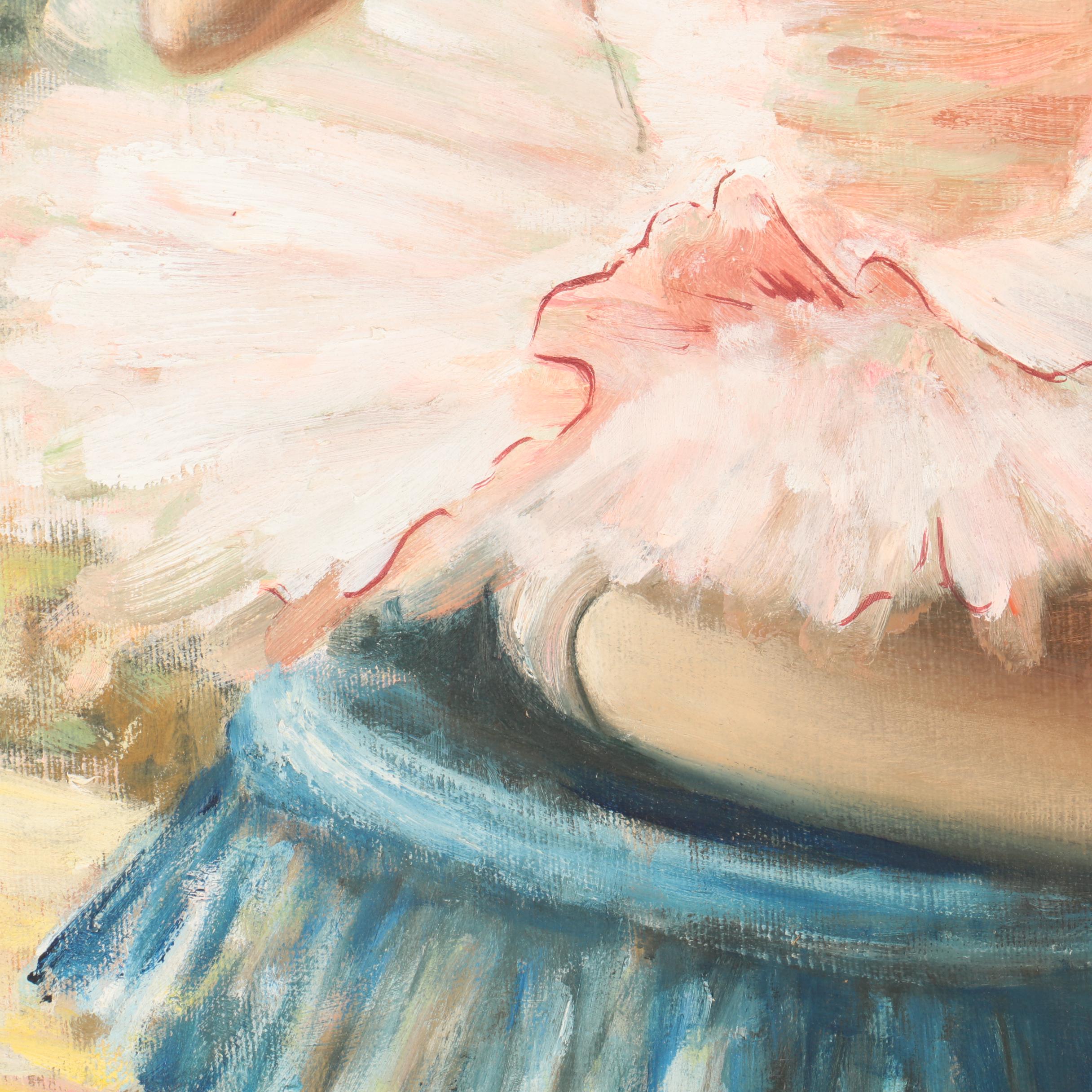 Almazetta Oil Painting on Canvas of a Ballerina