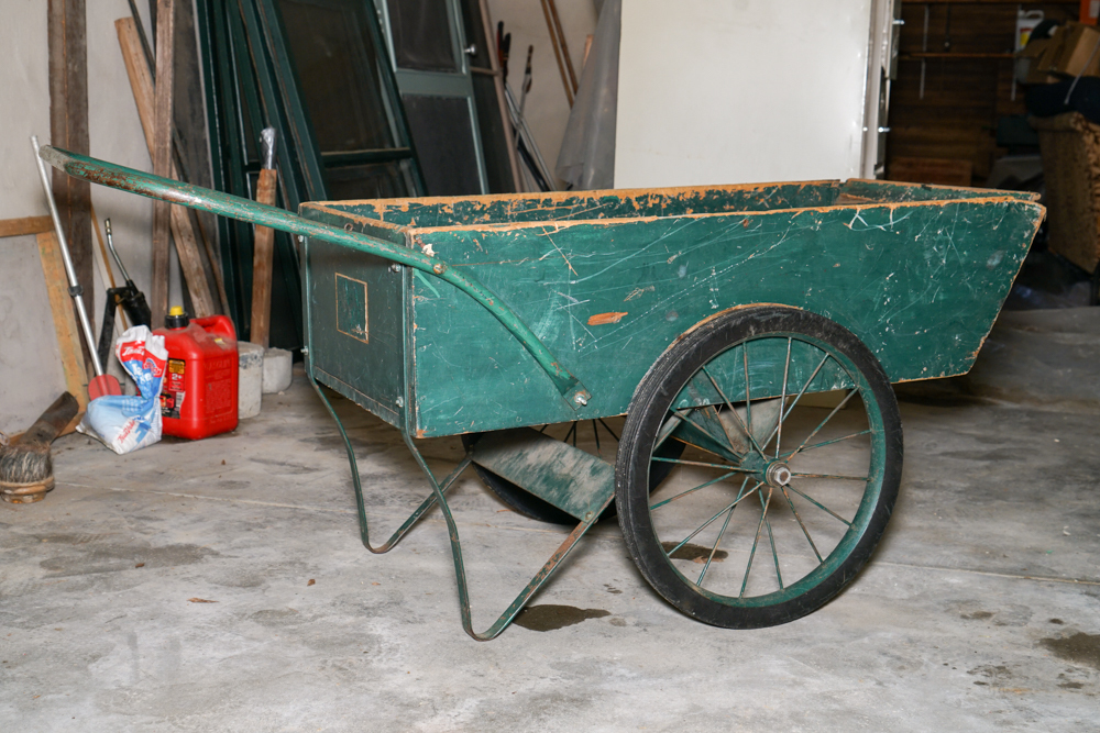 Antique Wheel Barrel Cart