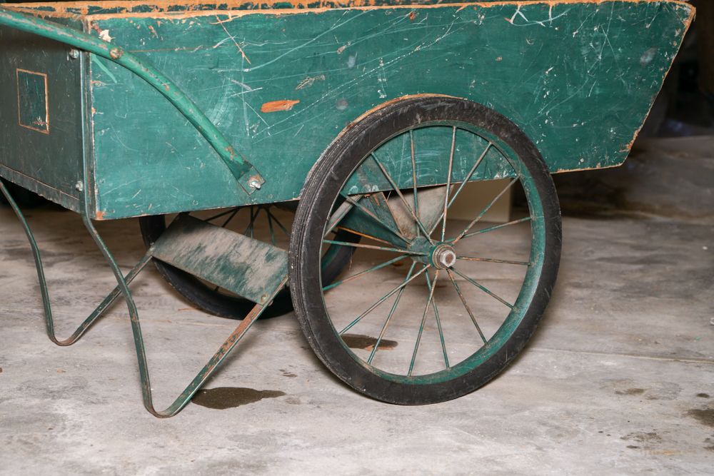 Antique Wheel Barrel Cart