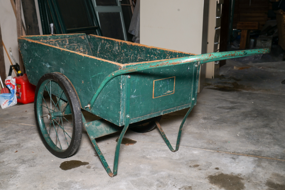Antique Wheel Barrel Cart