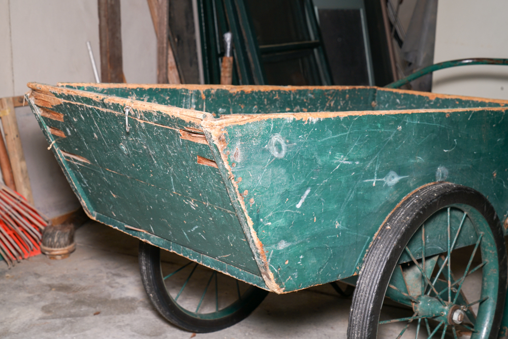 Antique Wheel Barrel Cart