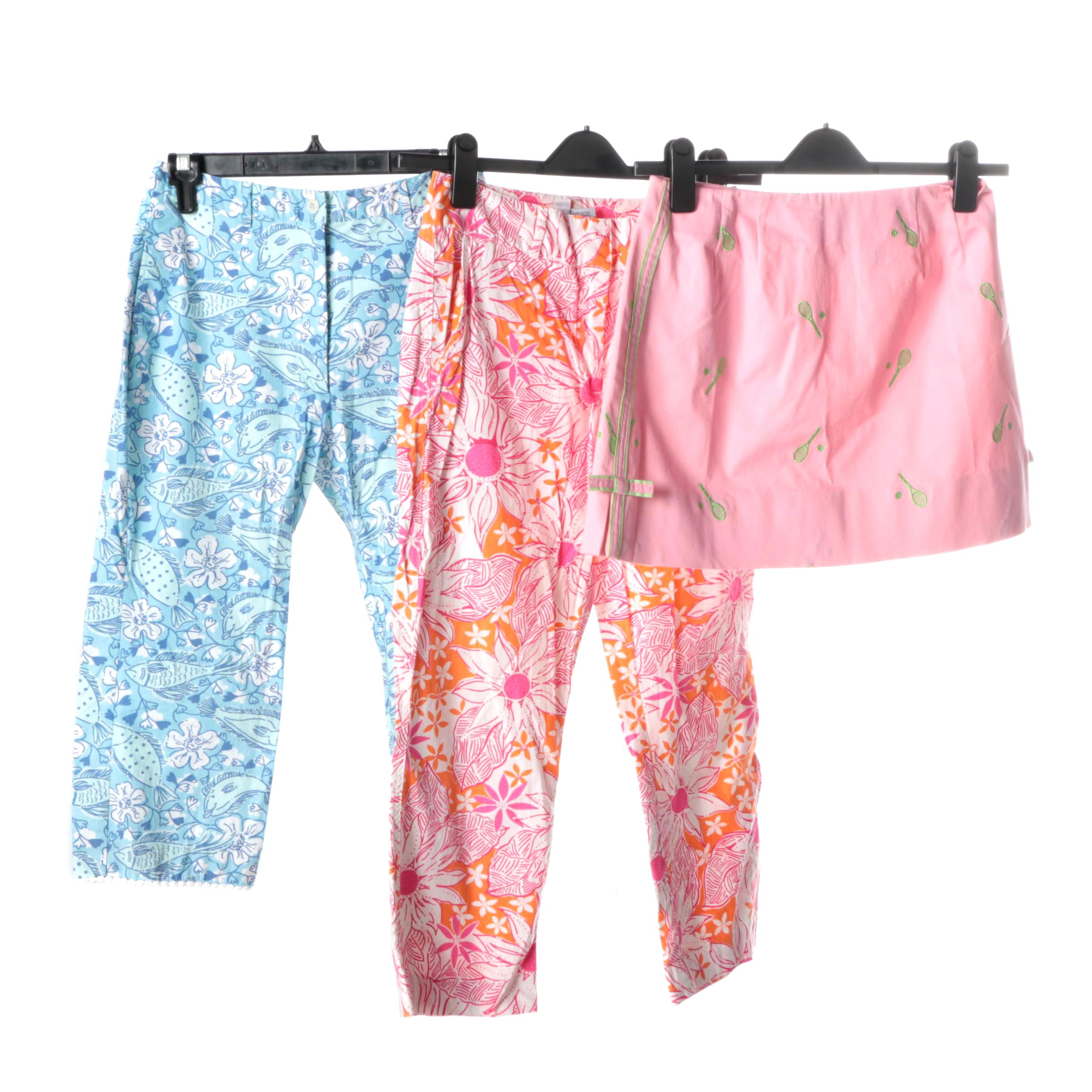 Lilly Pulitzer Capri Pants and Skirt