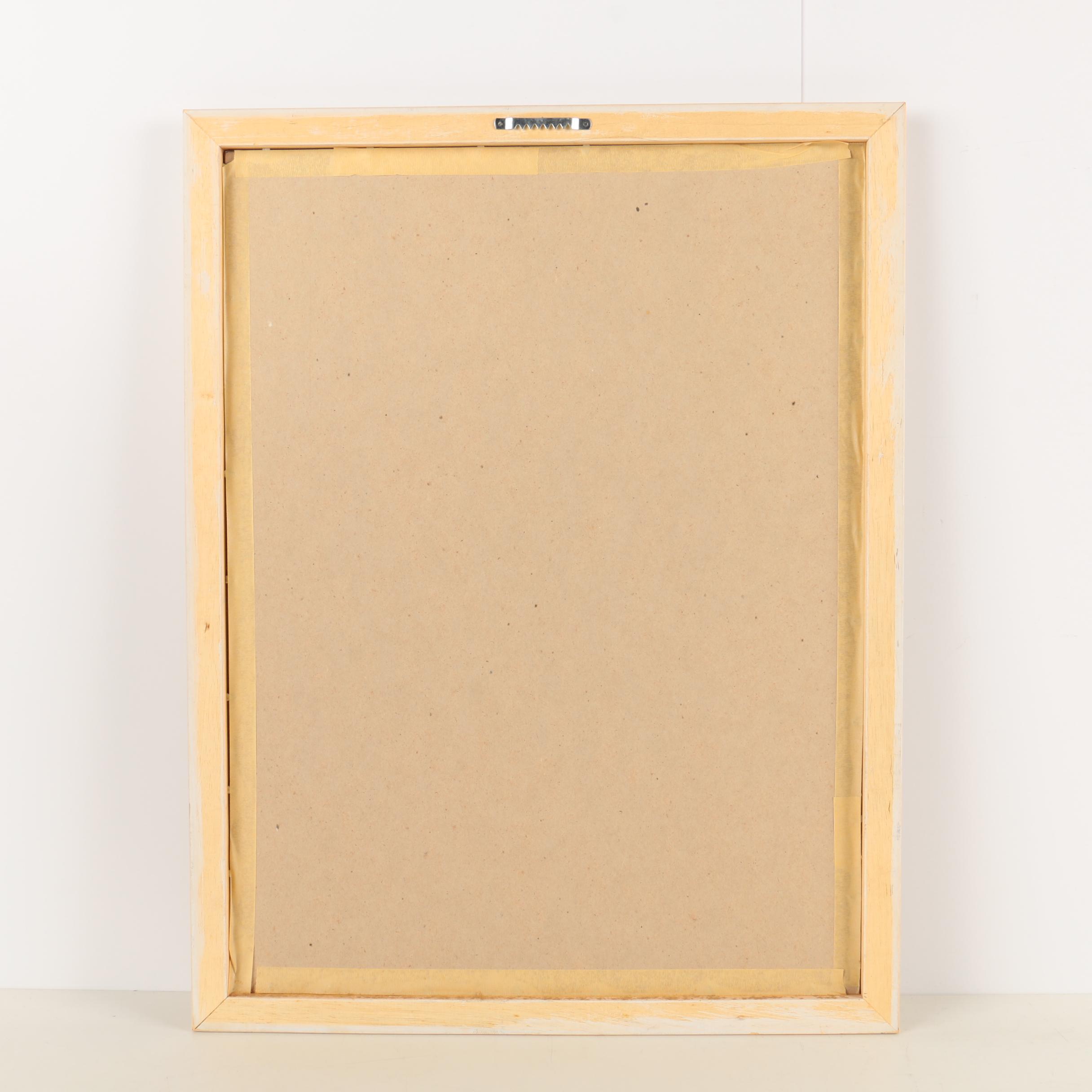 Oil Painting of a Cat Looking at a Landscape