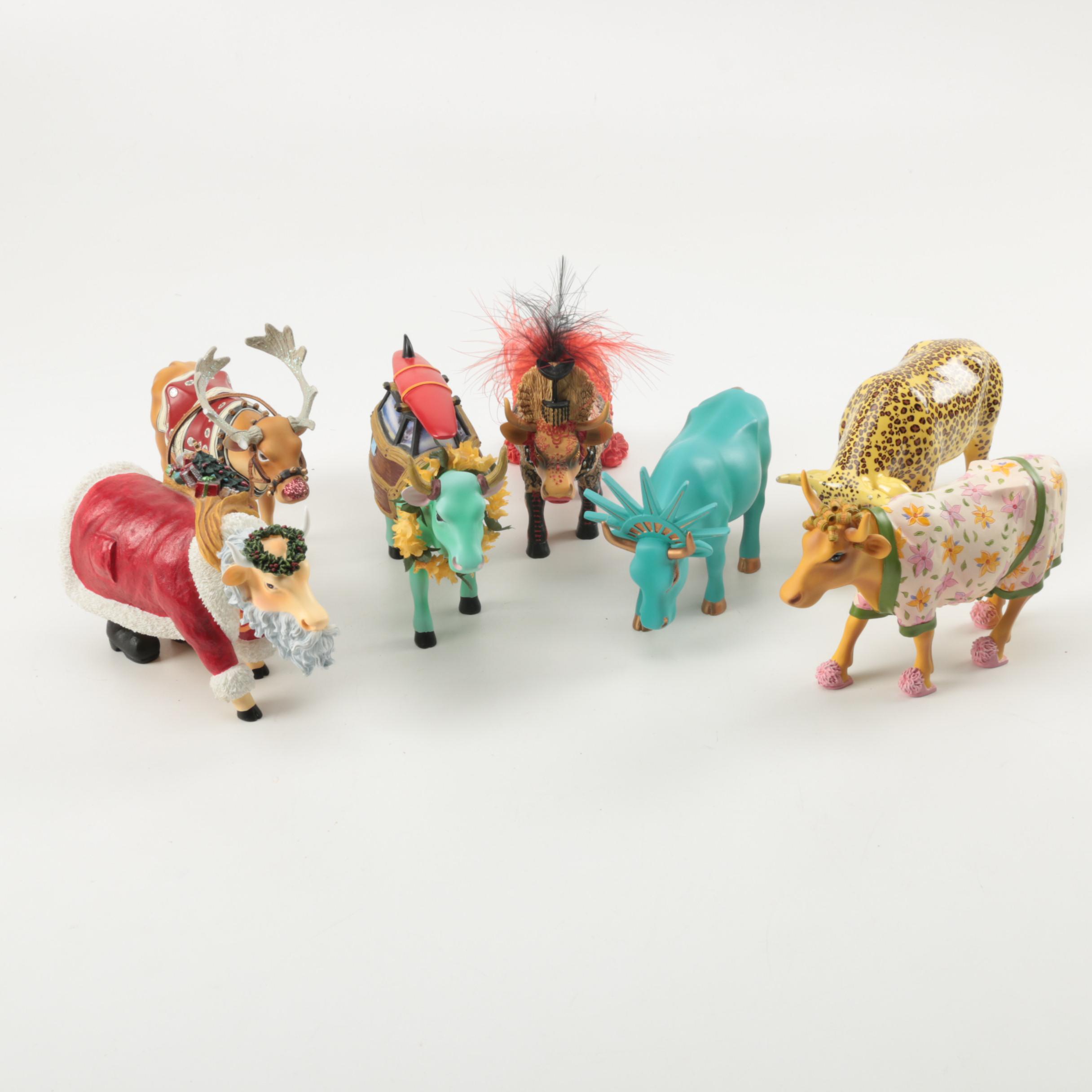 CowParade Ceramic Bovine Figurines