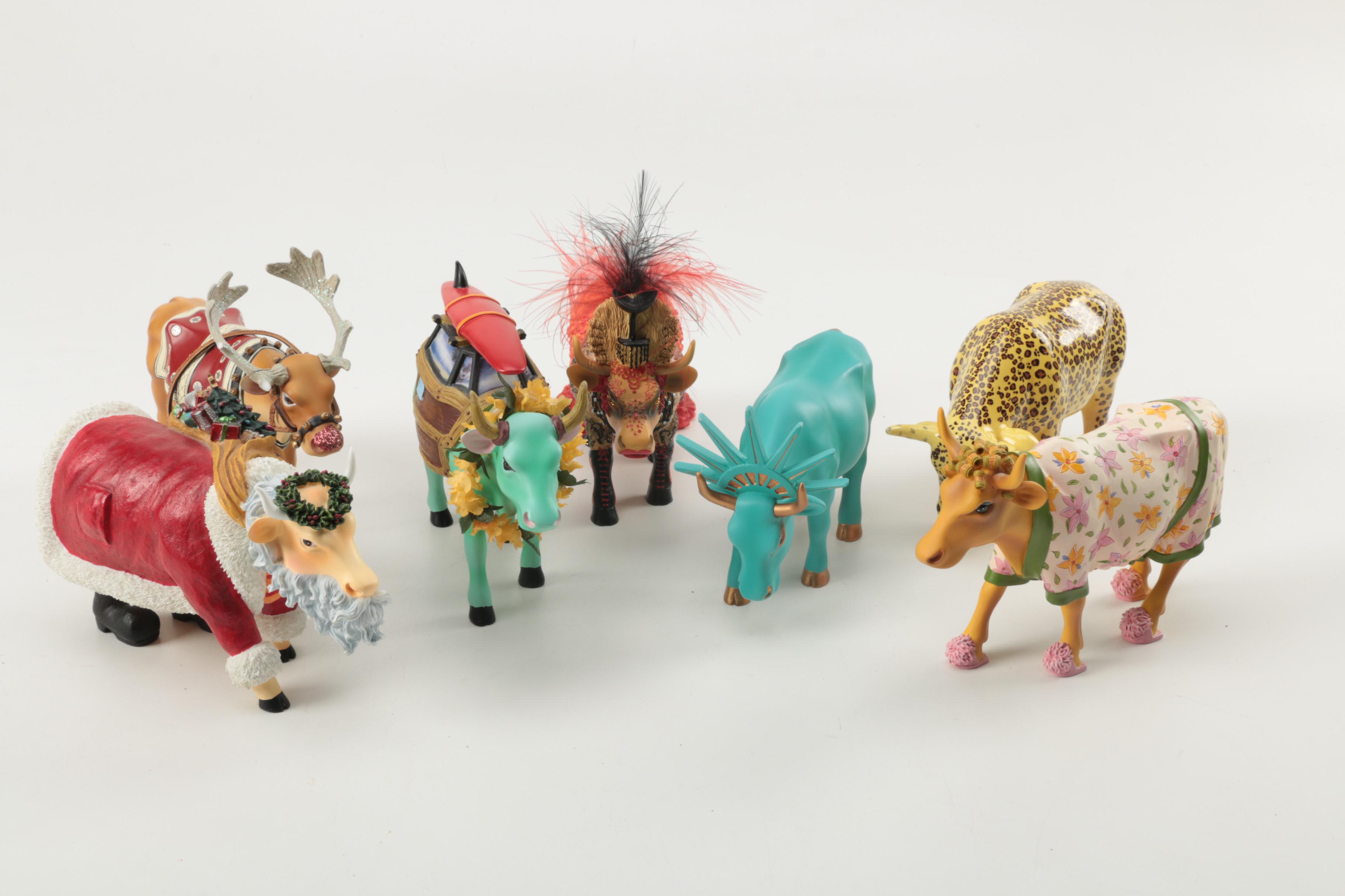 CowParade Ceramic Bovine Figurines