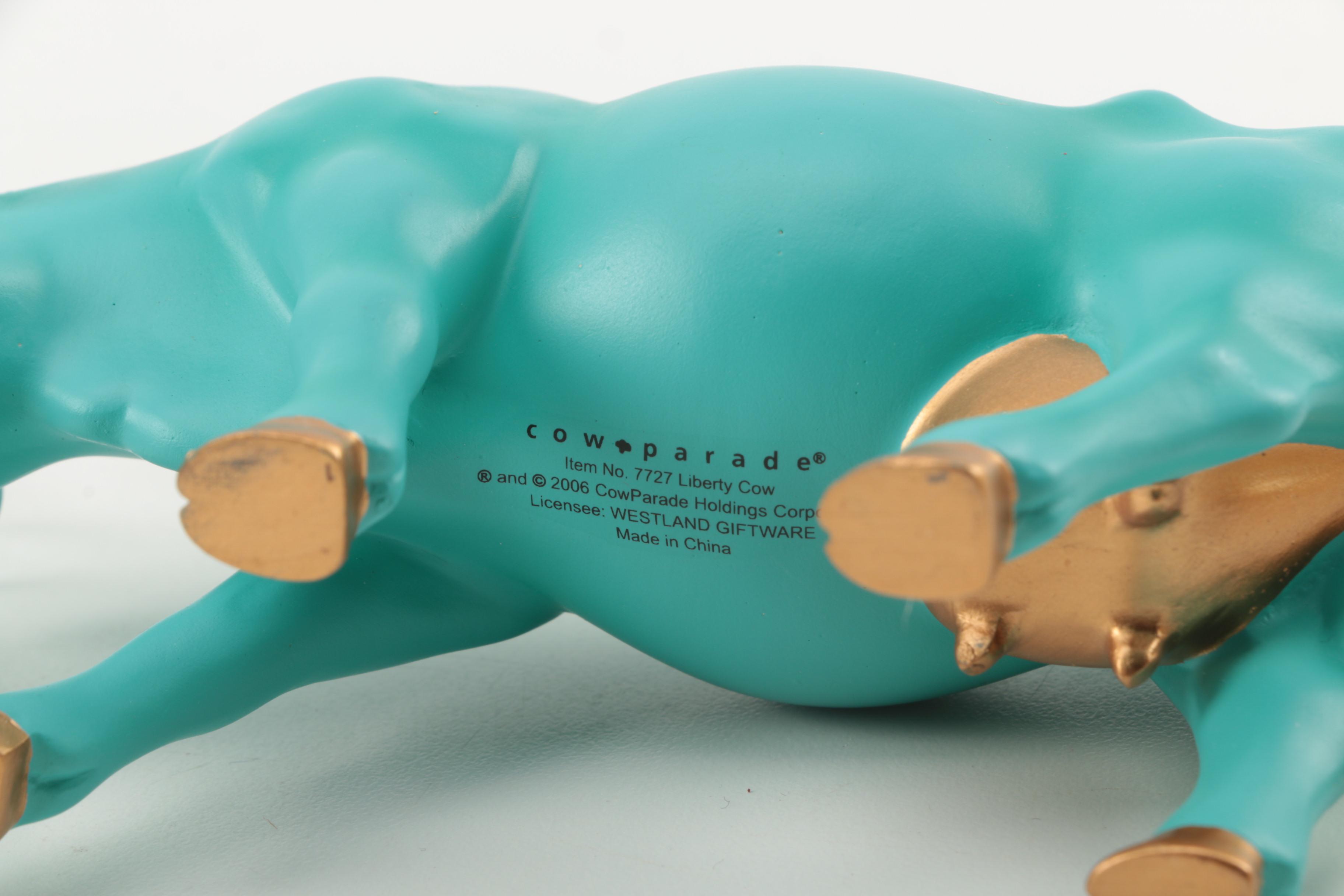 CowParade Ceramic Bovine Figurines