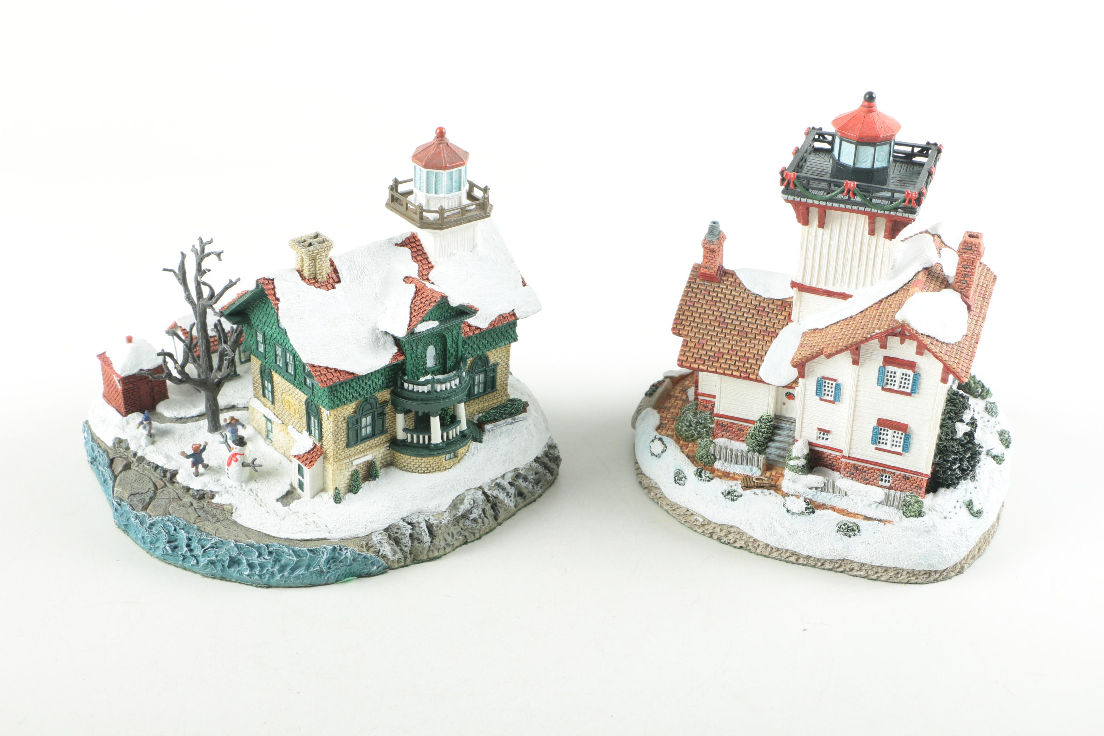 Lighthouse Christmas Decor Featuring Harbour Lights