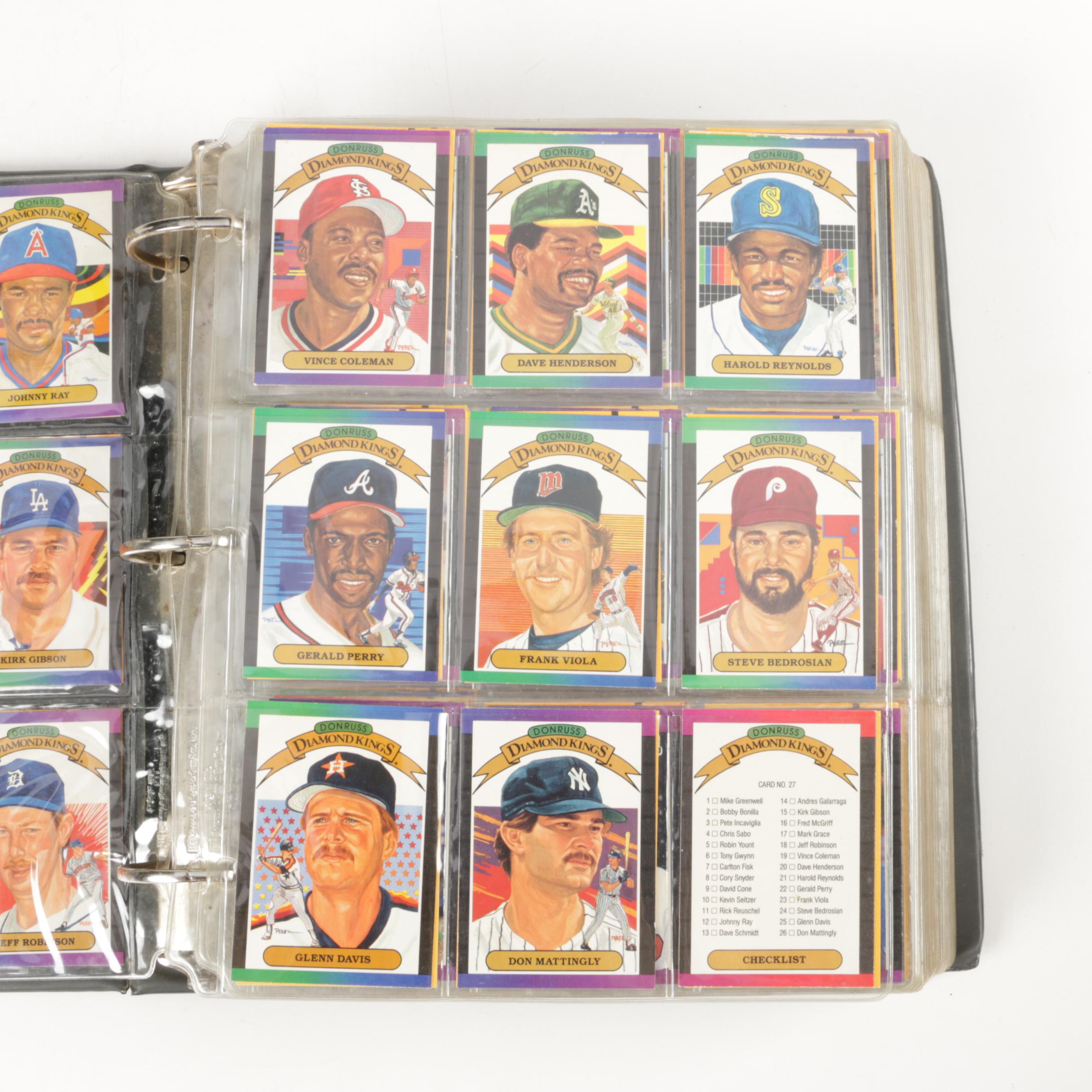 Assortment of Donruss Baseball Cards