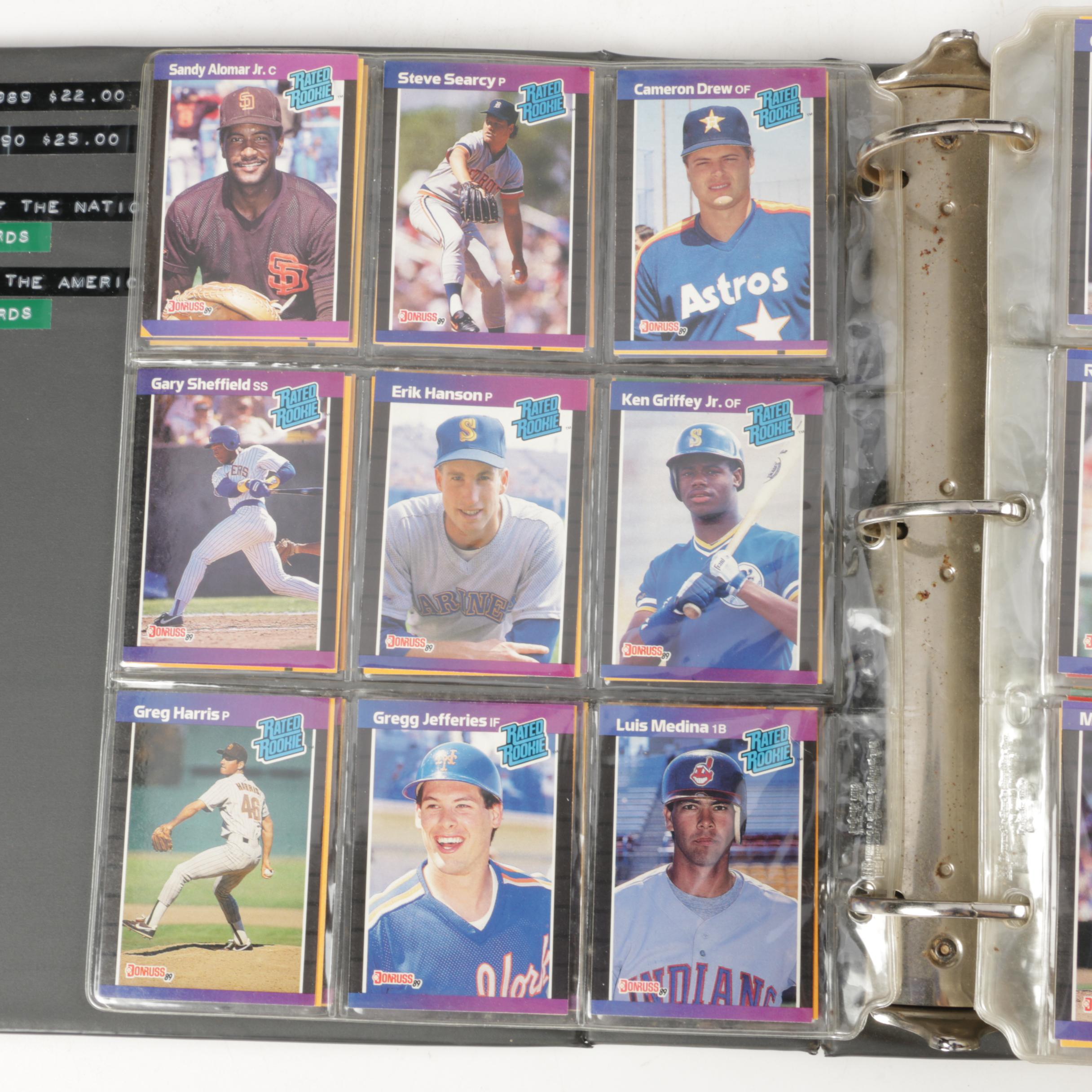 Assortment of Donruss Baseball Cards