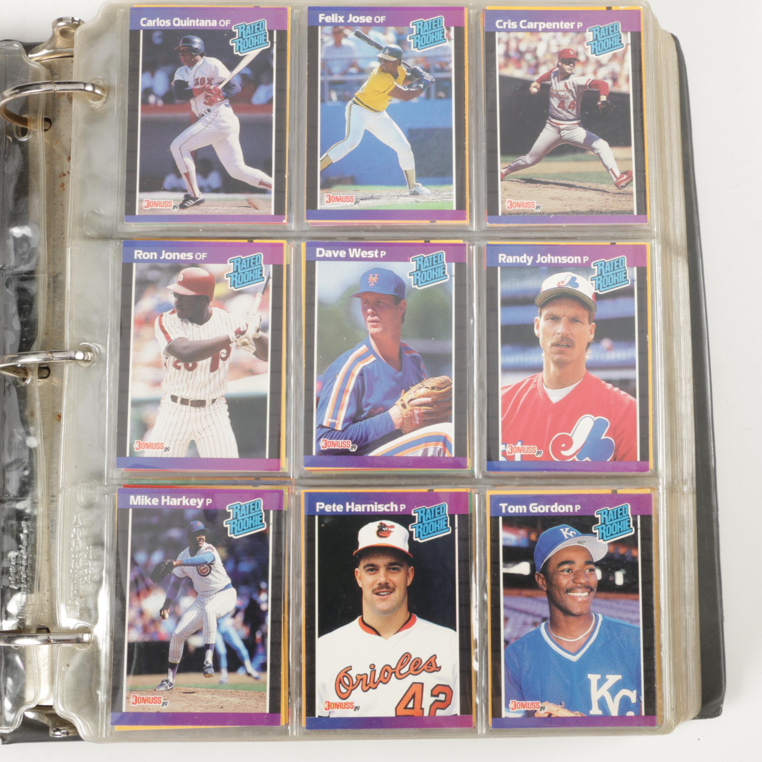 Assortment of Donruss Baseball Cards