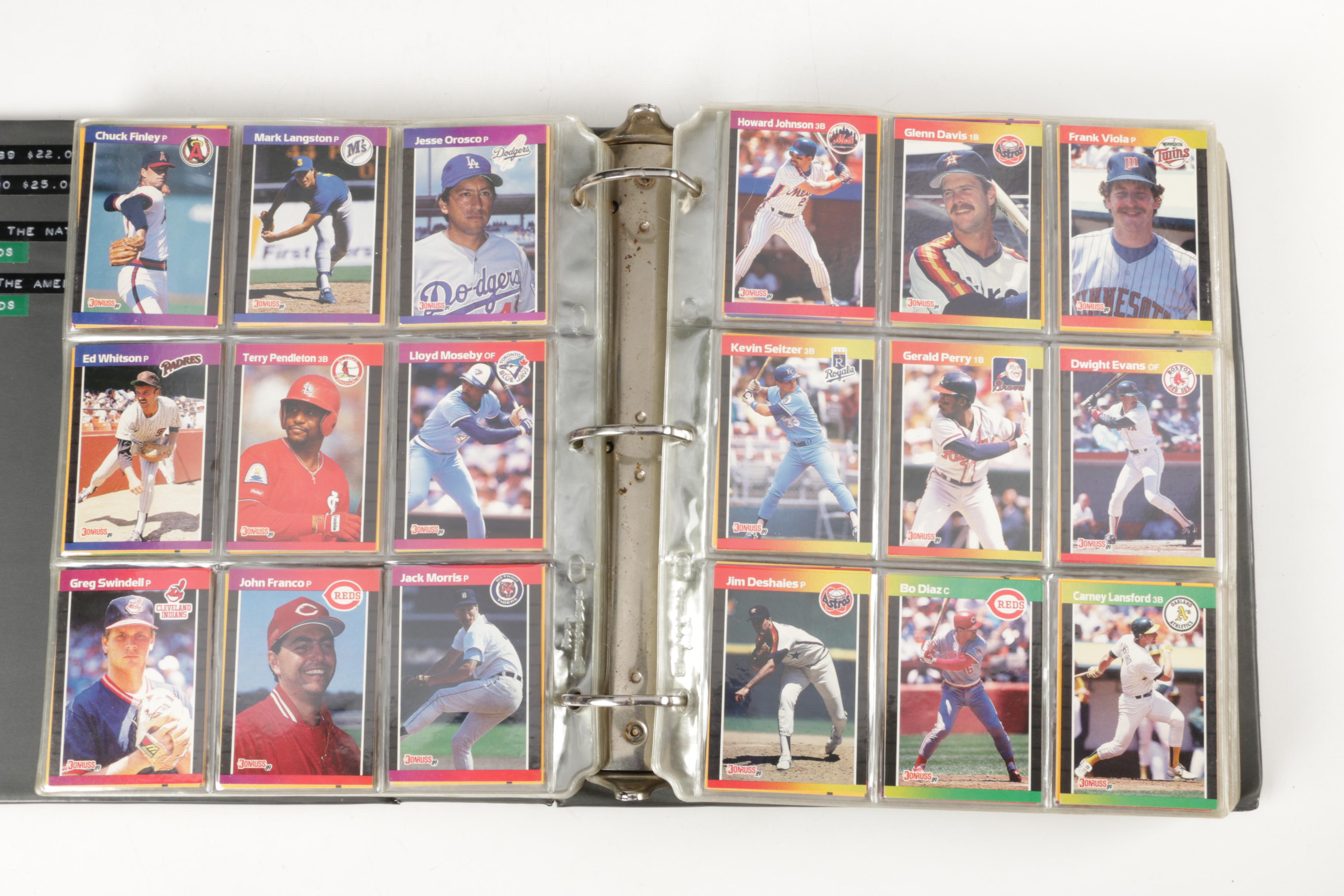 Assortment of Donruss Baseball Cards