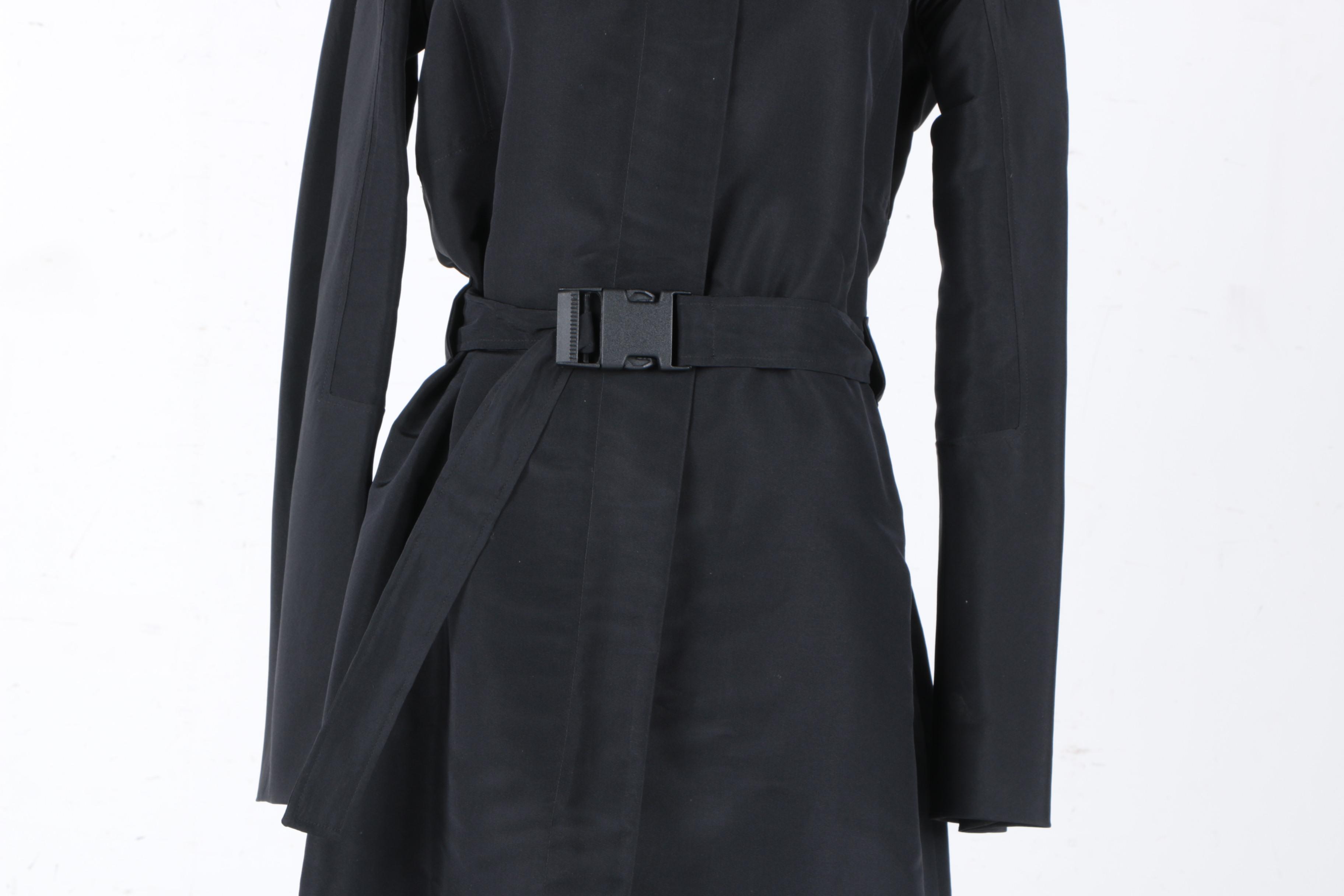 Women's Jil Sander Black Silk Coat