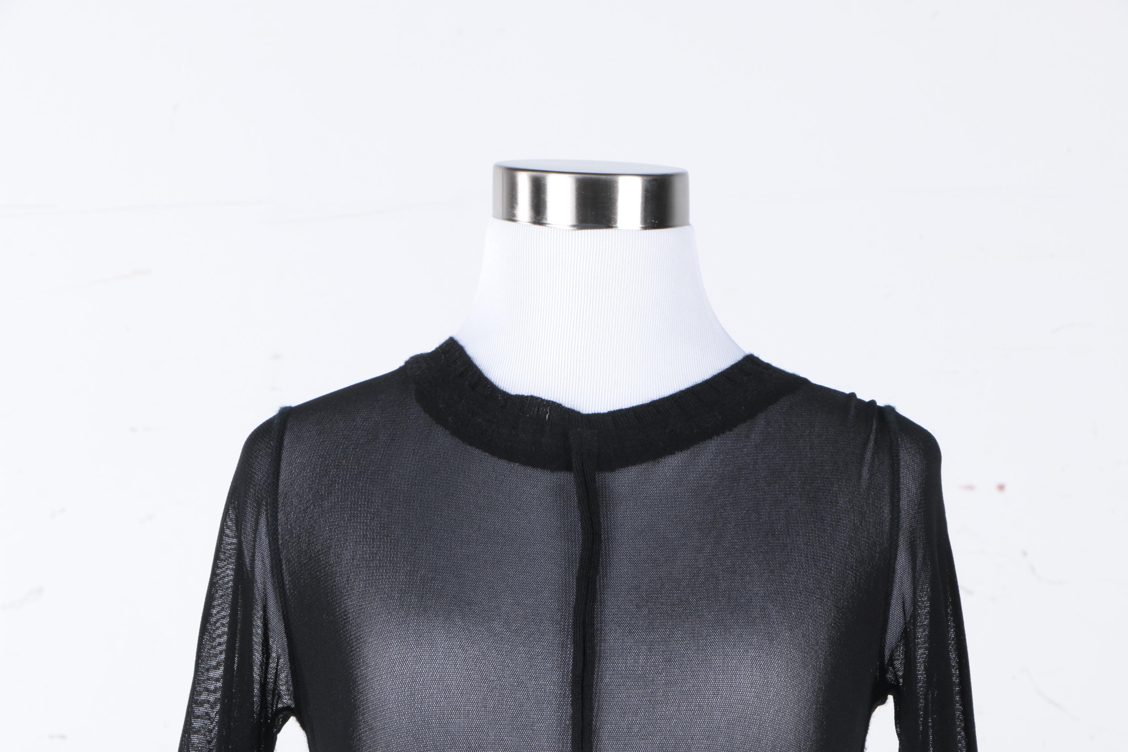 Jean Paul Gaultier Maille Femme Black Shirt