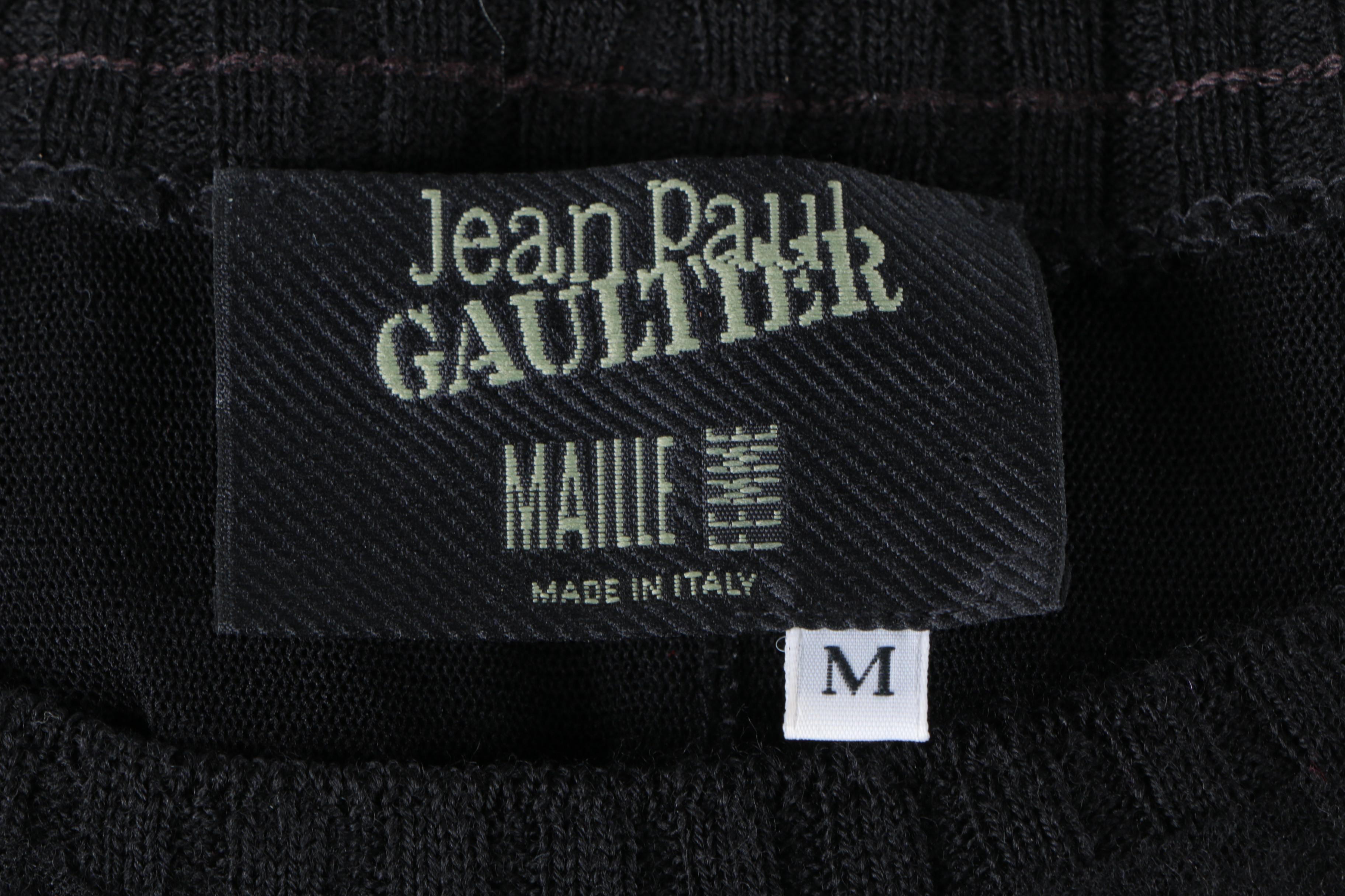 Jean Paul Gaultier Maille Femme Black Shirt