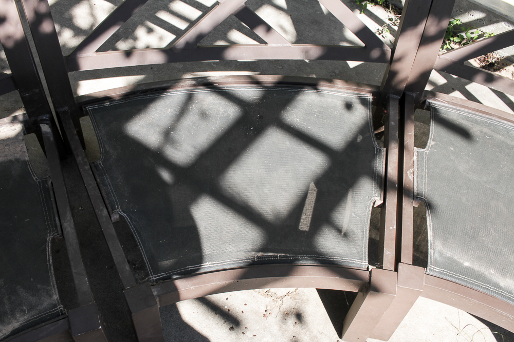 Outdoor Demilune Conversation Seat