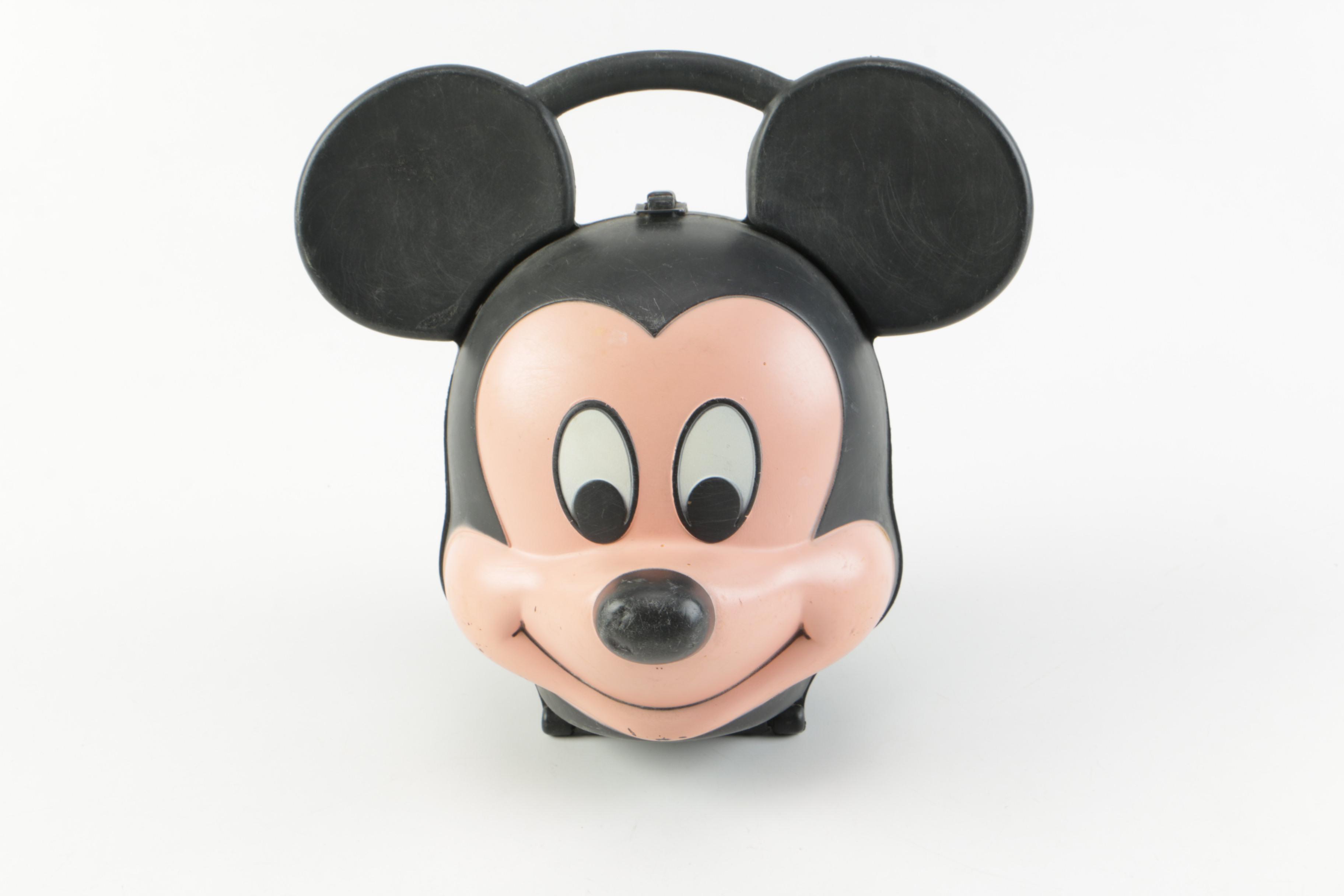 Mickey Mouse Lunch Boxes and Plate