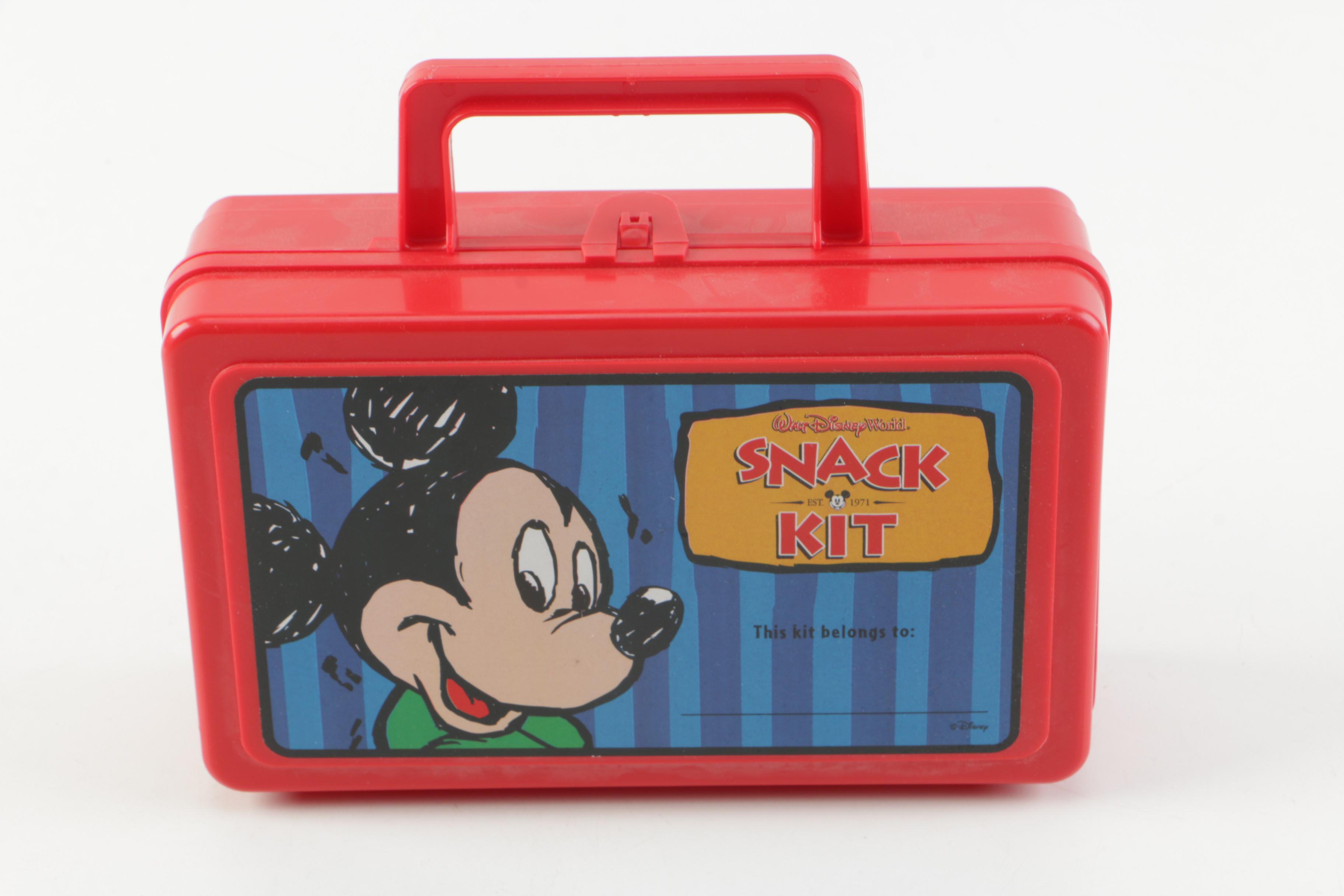 Mickey Mouse Lunch Boxes and Plate