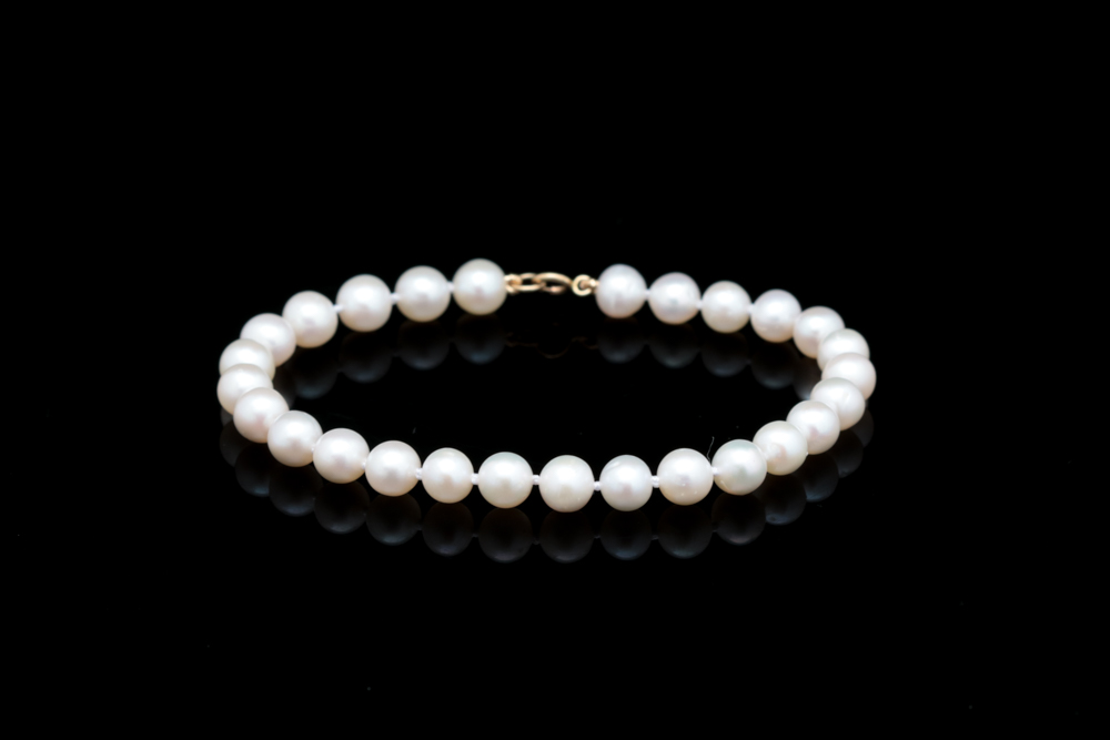 14K Yellow Gold and Akoya Pearl Bracelet