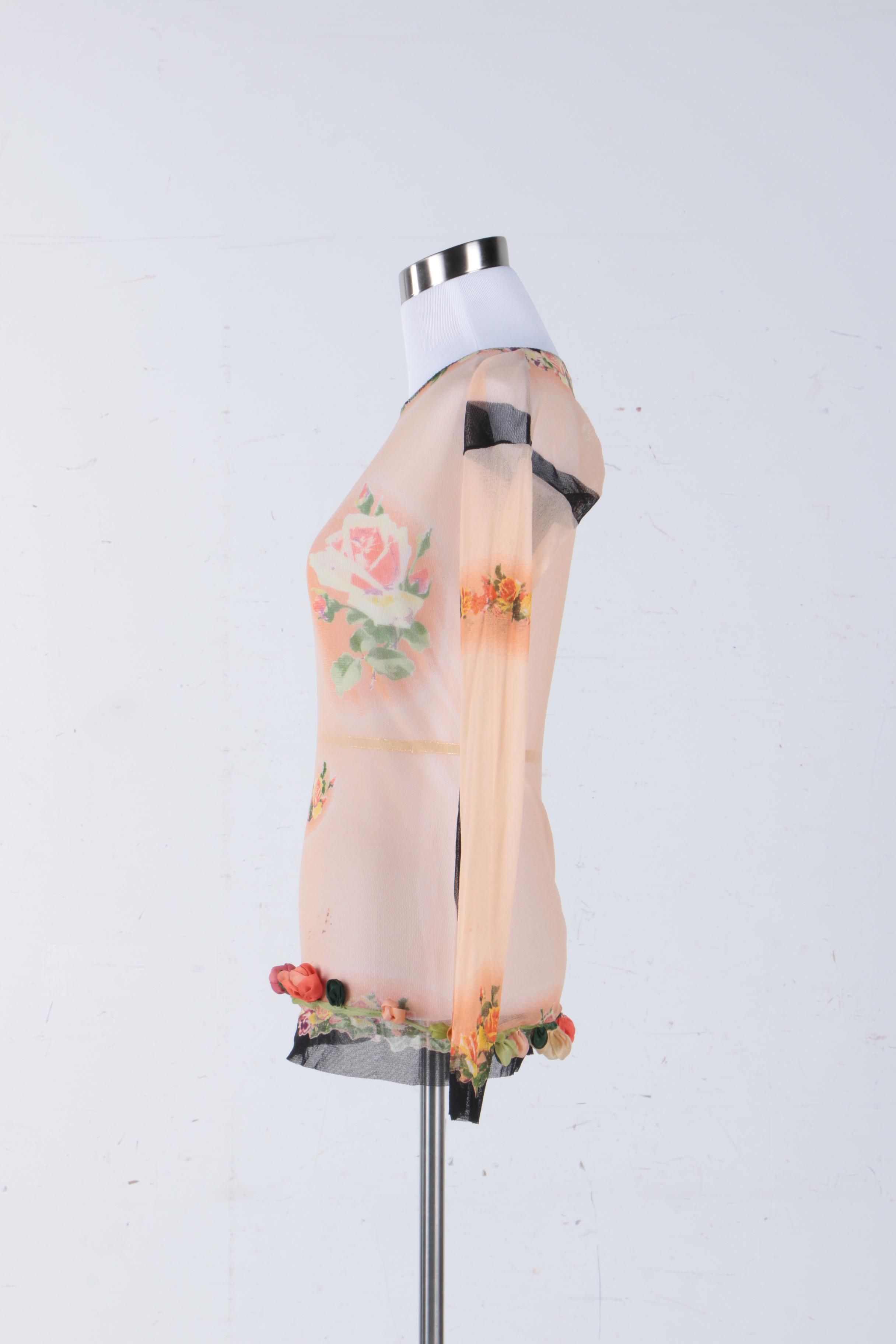 Women's Jean Paul Gaultier Maille Femme Sheer Shirt