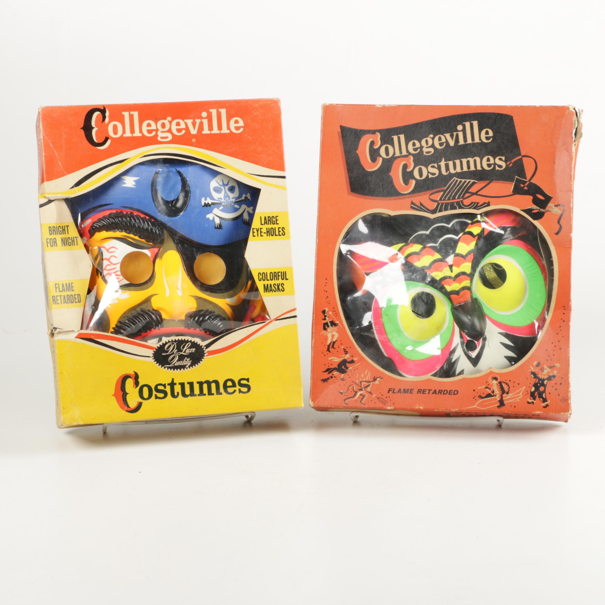 Vintage Collegeville Costumes Pirate and Owl Ensembles