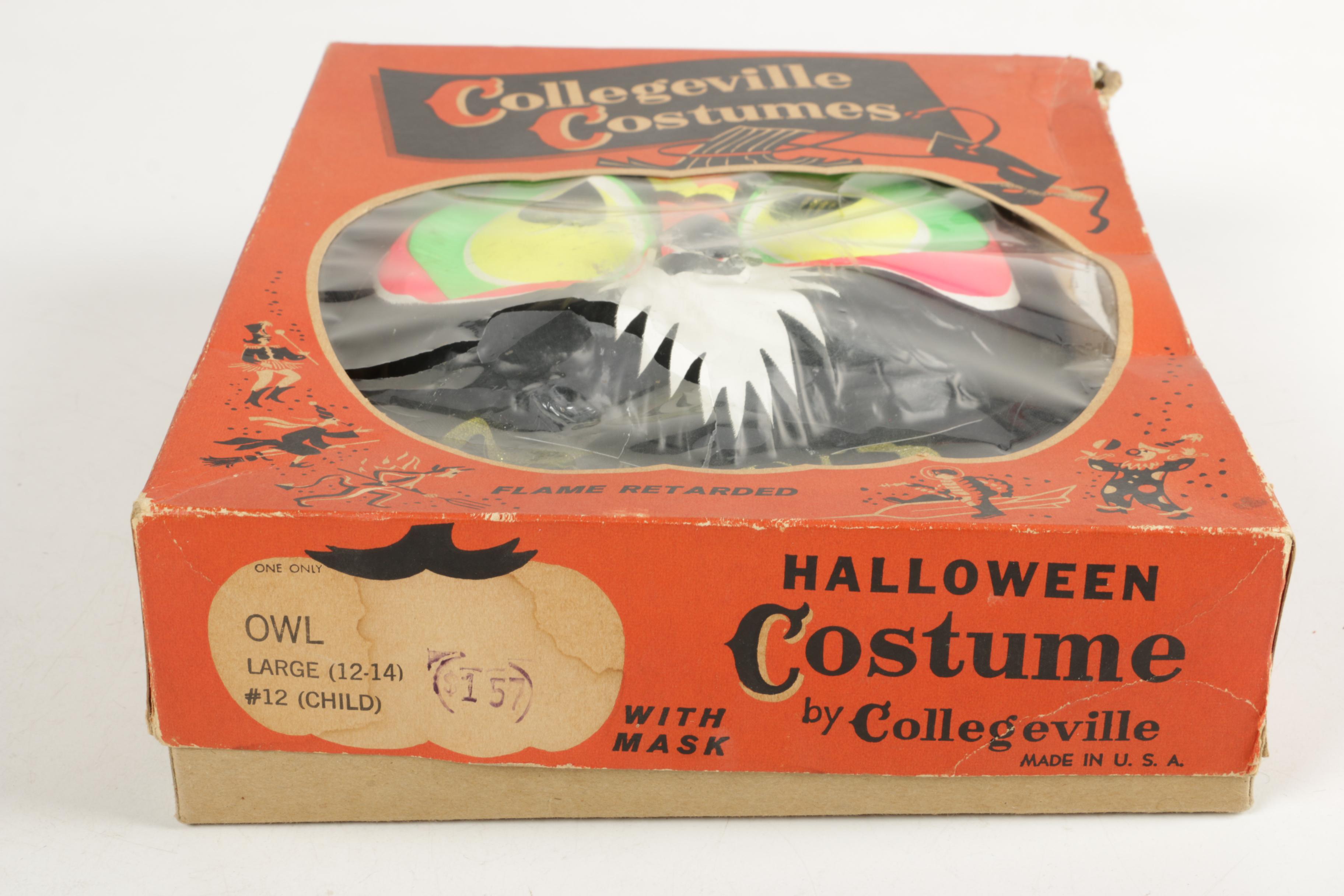 Vintage Collegeville Costumes Pirate and Owl Ensembles